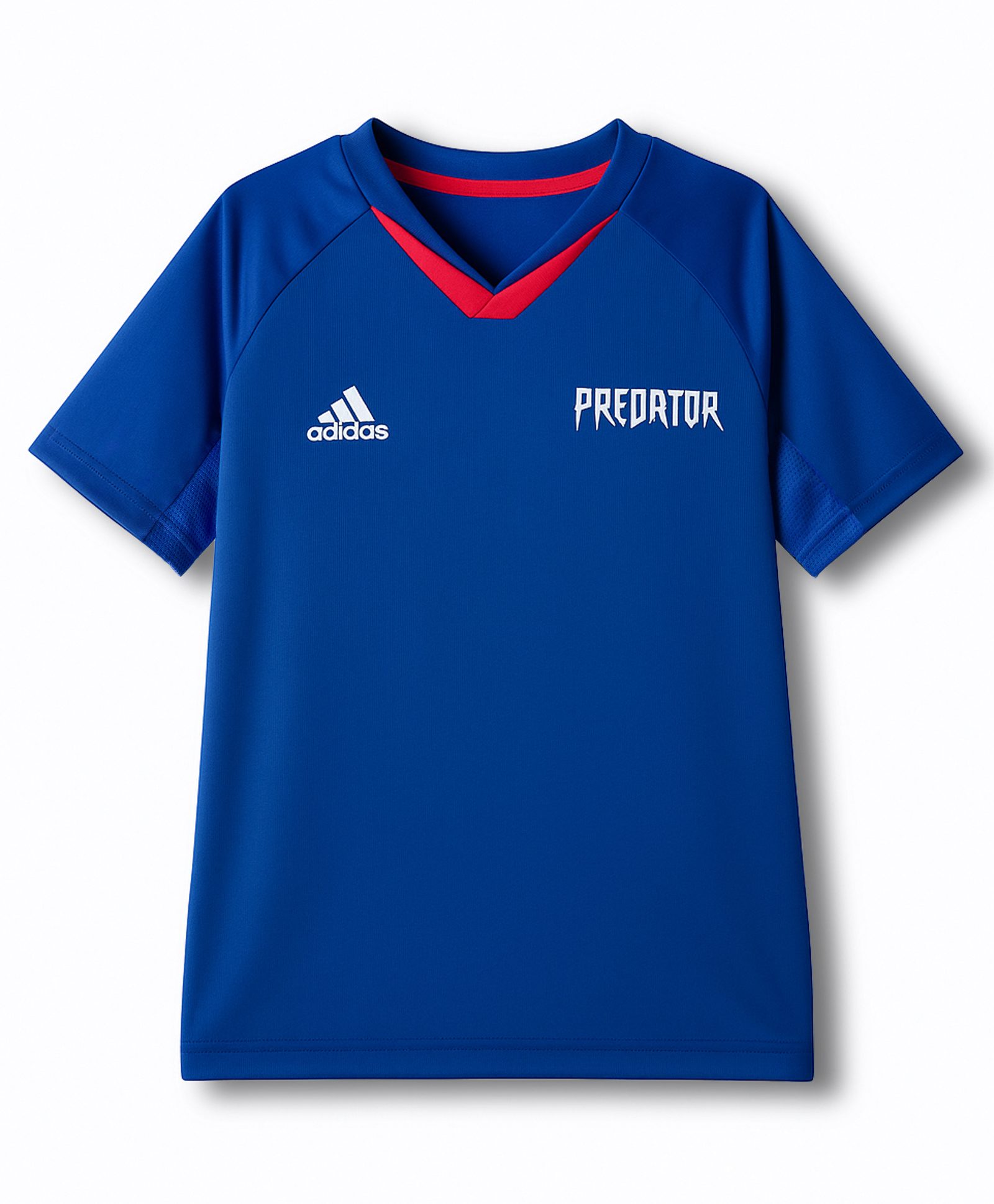 ADIDAS KIDS Knit Half Raglan Sleeves T-Shirt With Predator Print - Blue-picture-20