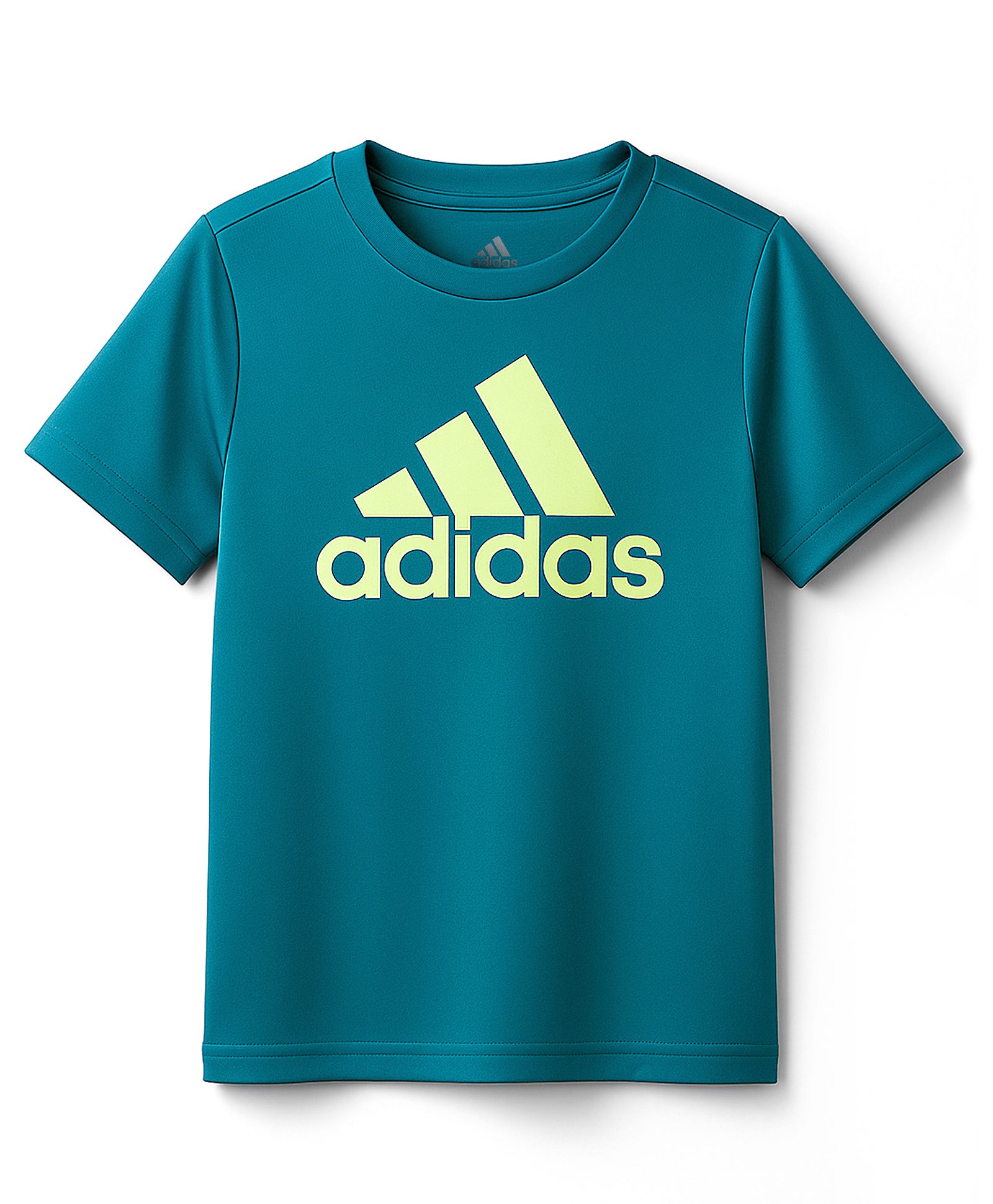ADIDAS KIDS Knit Half Sleeves T-Shirt With Logo Print - Teal Blue-picture-28