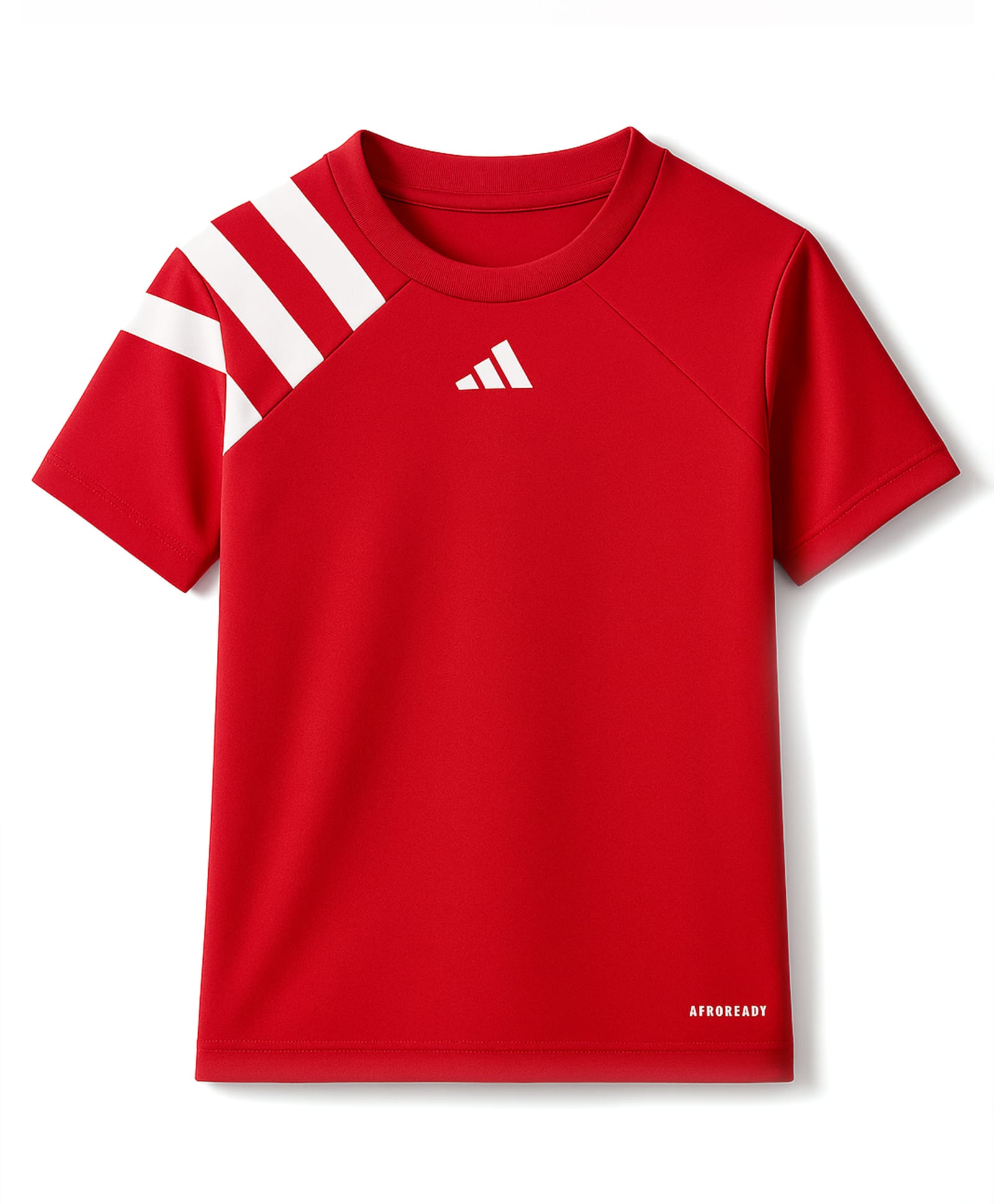 Adidas Kids Knitted Half Raglan Sleeves T-Shirt with Logo Graphic - Red-picture-22