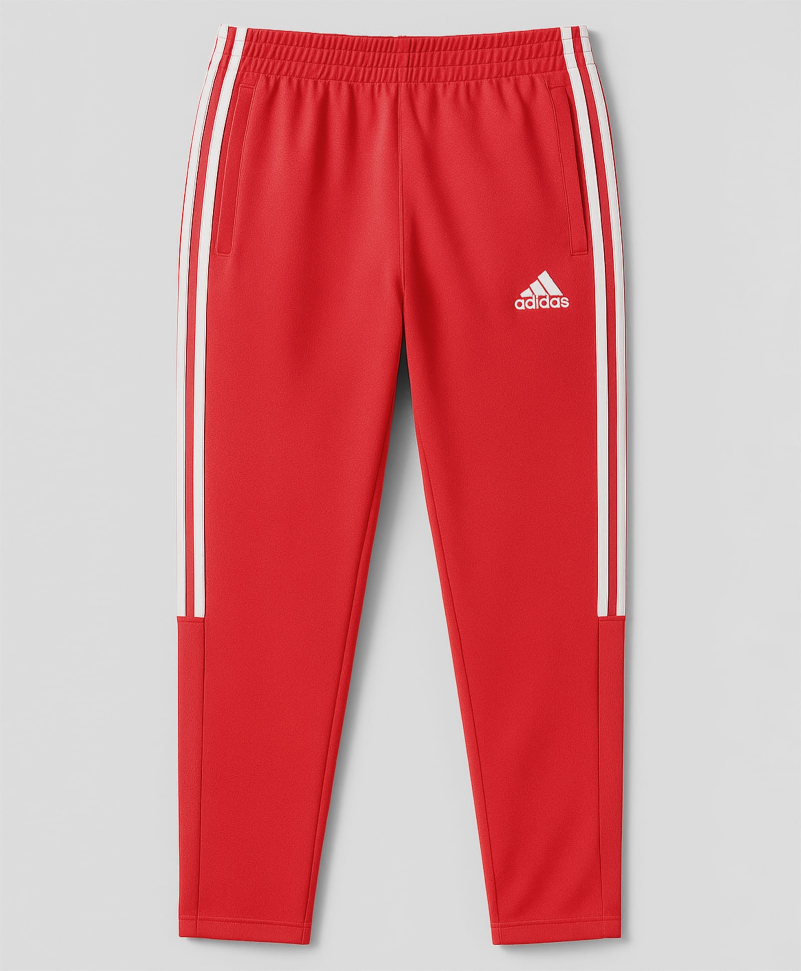 ADIDAS KIDS Knit Full Length Track Pant with Tape Detailing - Red-picture-18