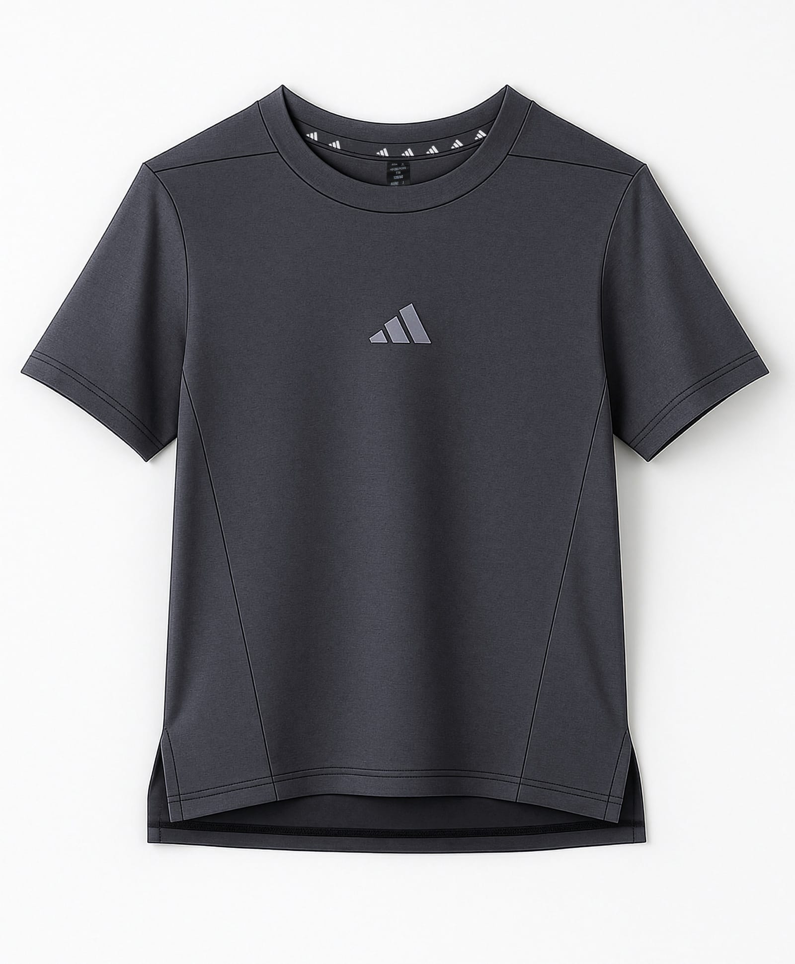 ADIDAS KIDS Knit Half Sleeves Solid T-Shirt - Black-picture-24