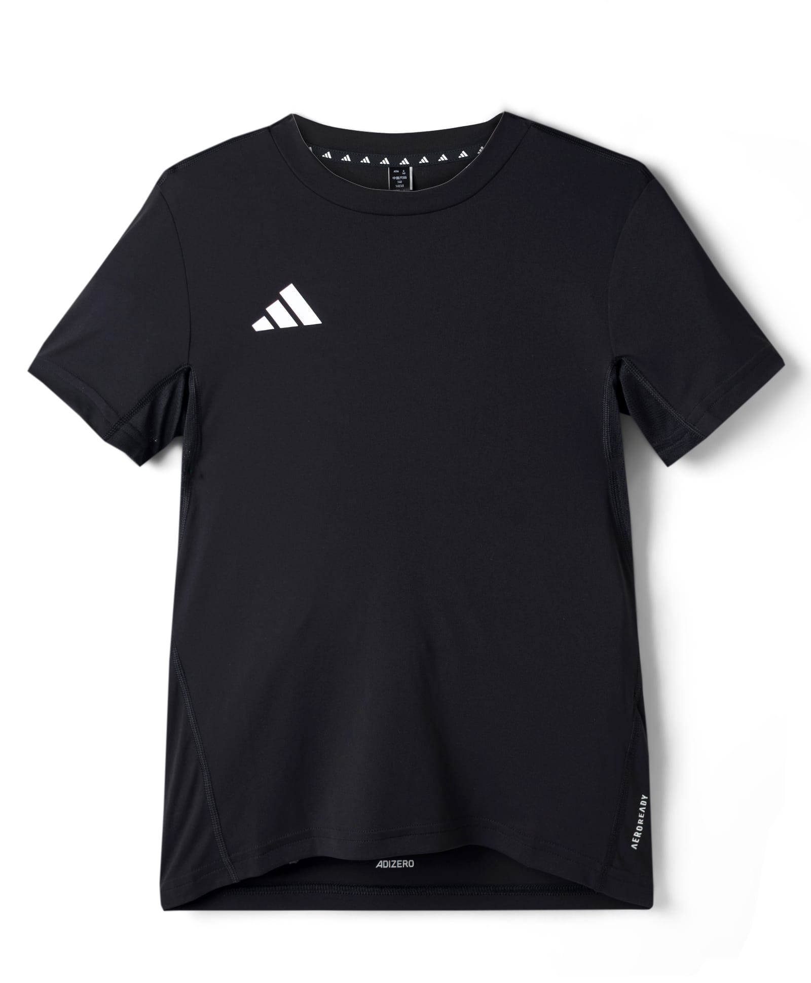 Adidas Kids Knit Half Sleeves T-Shirt With Logo Print - Black & White-picture-21