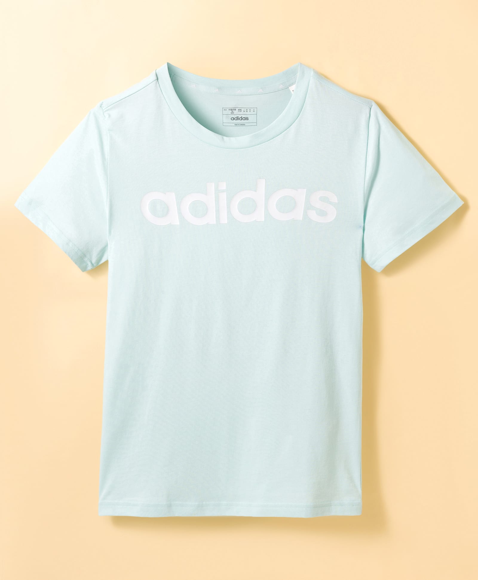 ADIDAS KIDS Cotton Knit Half Sleeves T-Shirt With Logo Print - Sea Green-picture-26