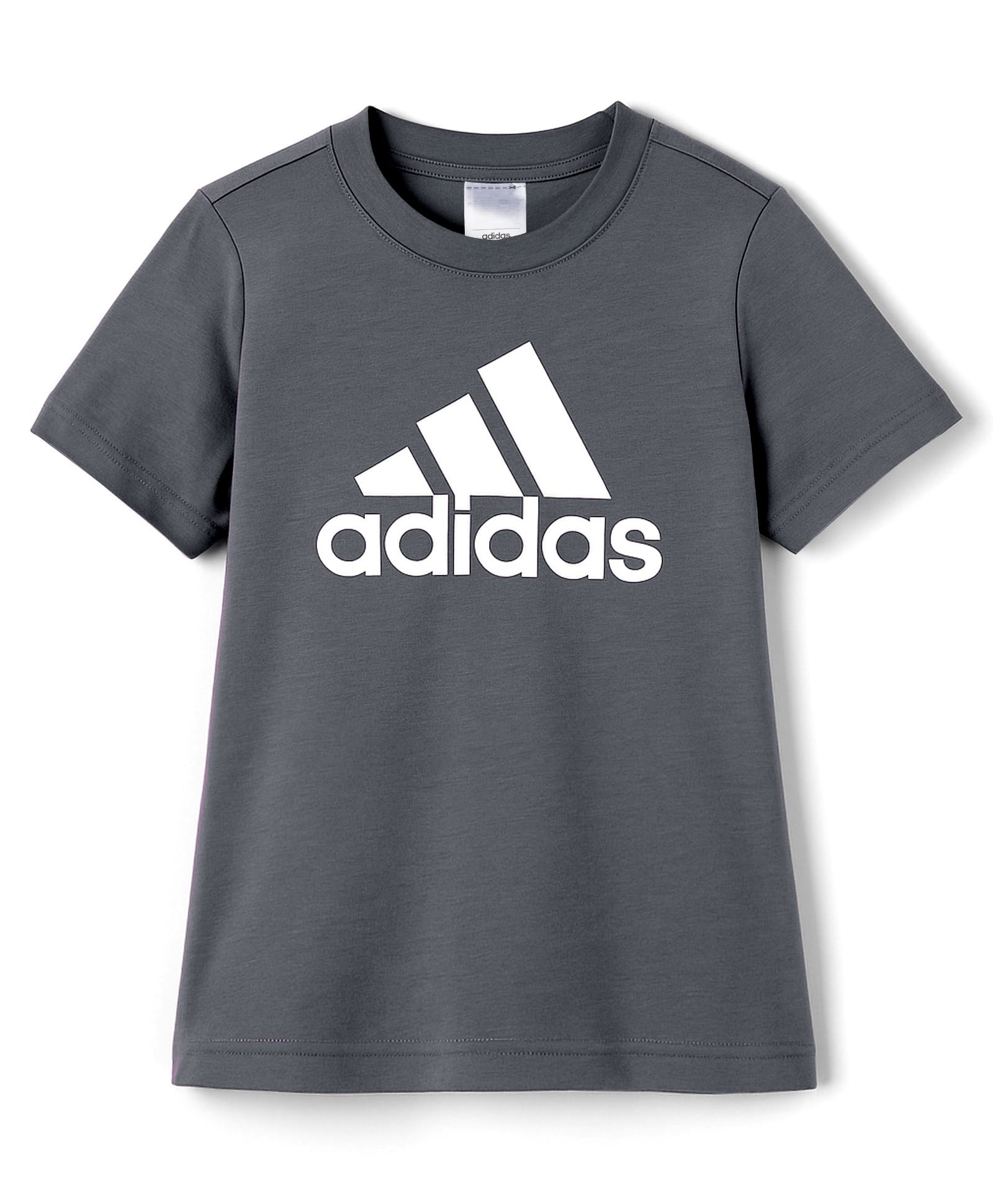 ADIDAS KIDS Cotton Knit Half Sleeves T-Shirt with Logo Graphic - Dark Green-picture-22