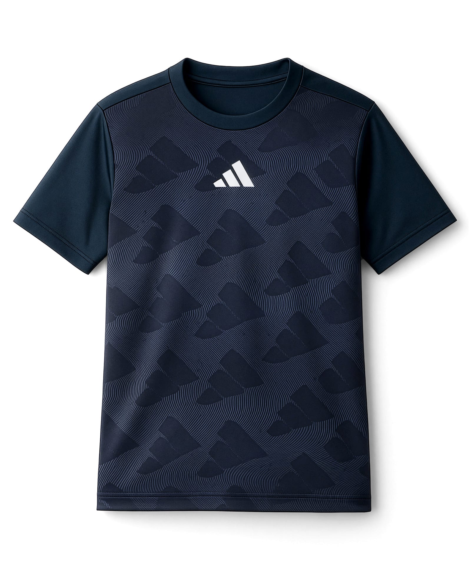 ADIDAS KIDS Knit Half Sleeves T-Shirt With Brand Logo Print - Purple-picture-37
