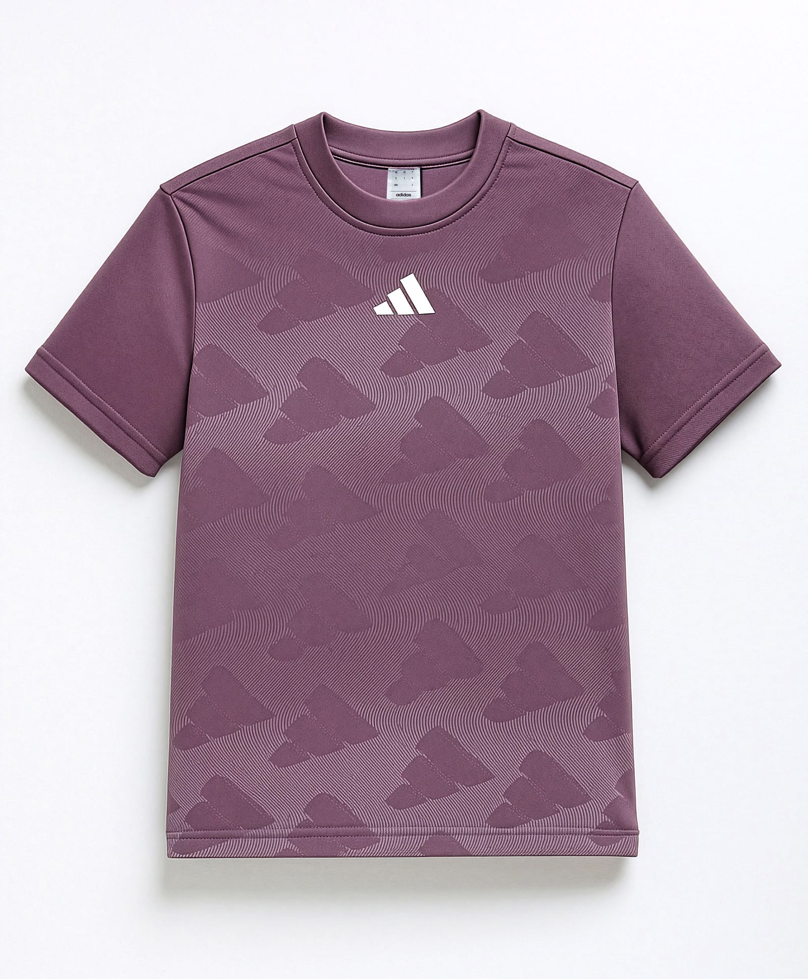 ADIDAS KIDS Knit Half Sleeves T-Shirt With Brand Logo Print - Violet-picture-16