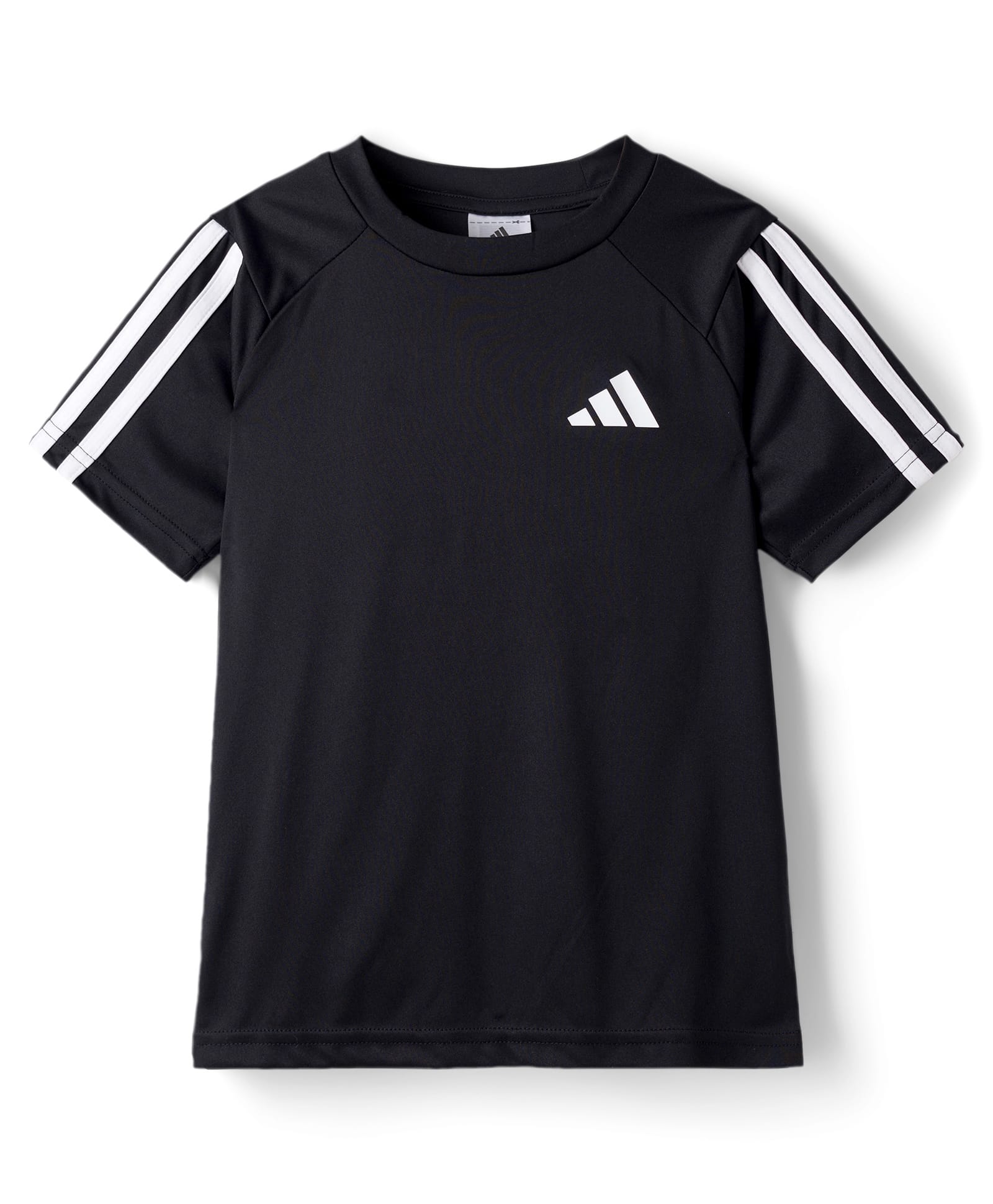 ADIDAS KIDS Knit Half Raglan Sleeves Solid T-Shirt With Tape Detailing - Black-picture-36