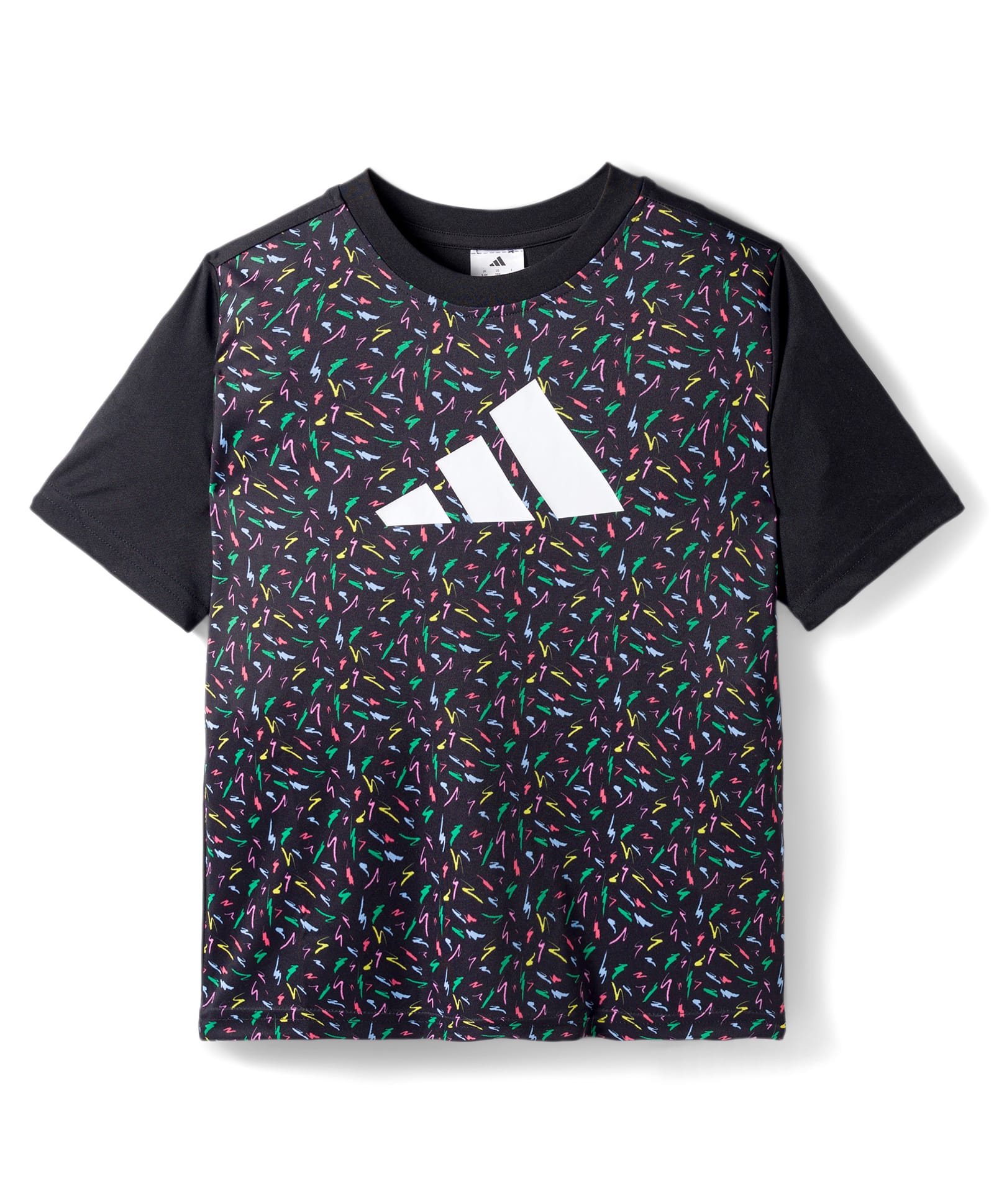 ADIDAS KIDS Knit Half Sleeves Printed T-Shirt - Black-picture-15