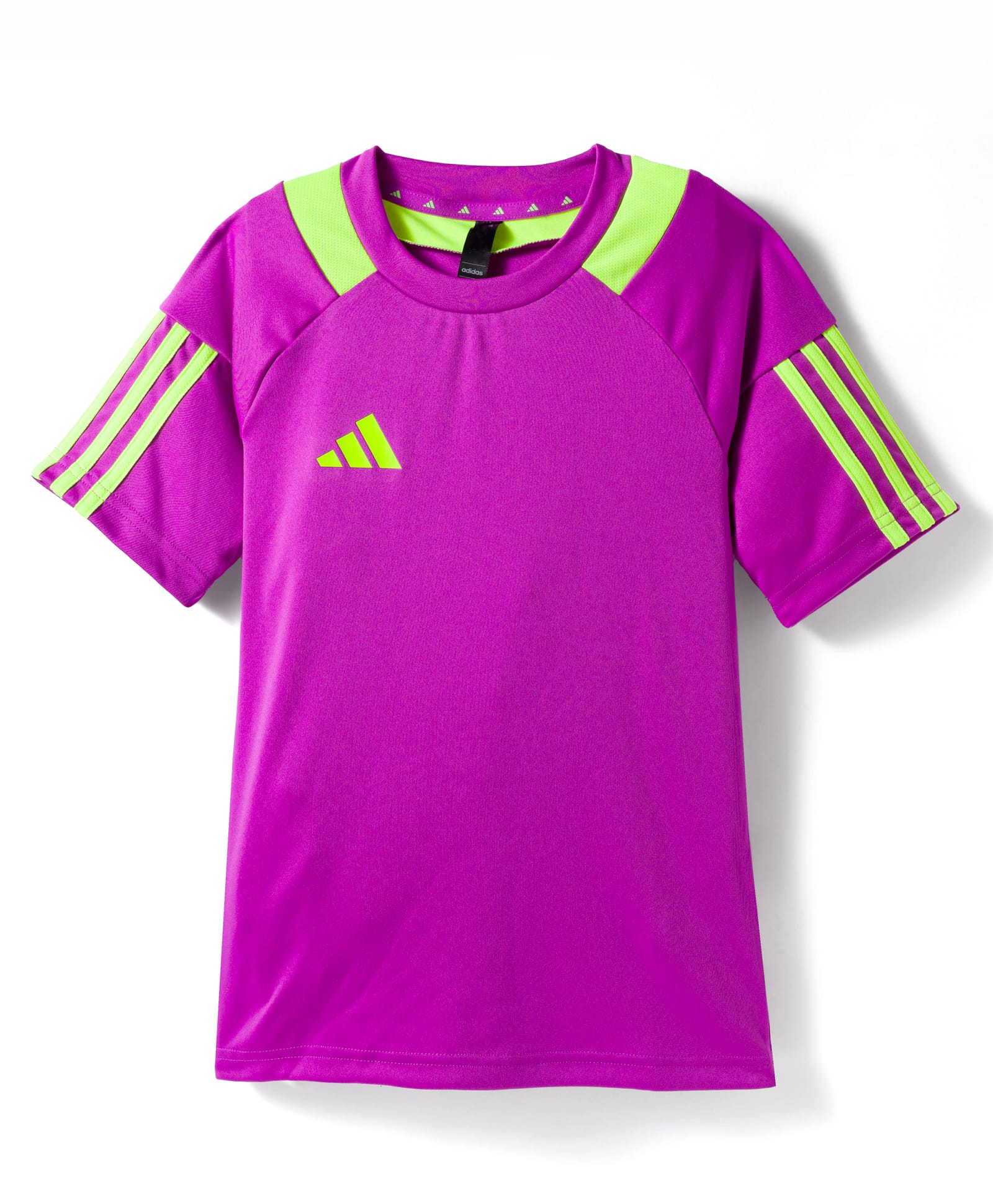 ADIDAS KIDS Knit Half Raglan Sleeves Solid T-Shirt With Tape Detailing - Purple-picture-28