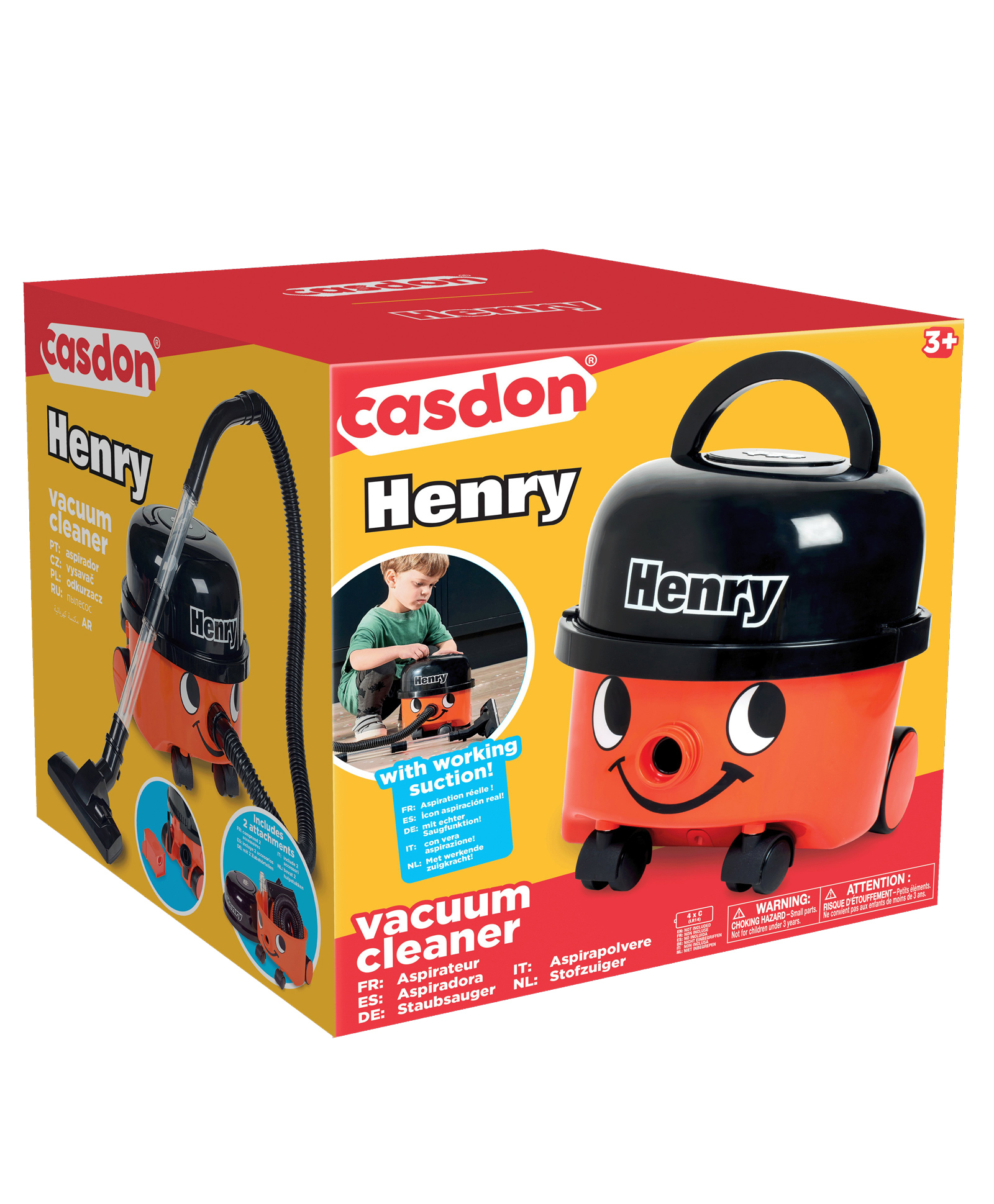 Casdon Henry Vacuum Cleaner Toy - Red-image-32