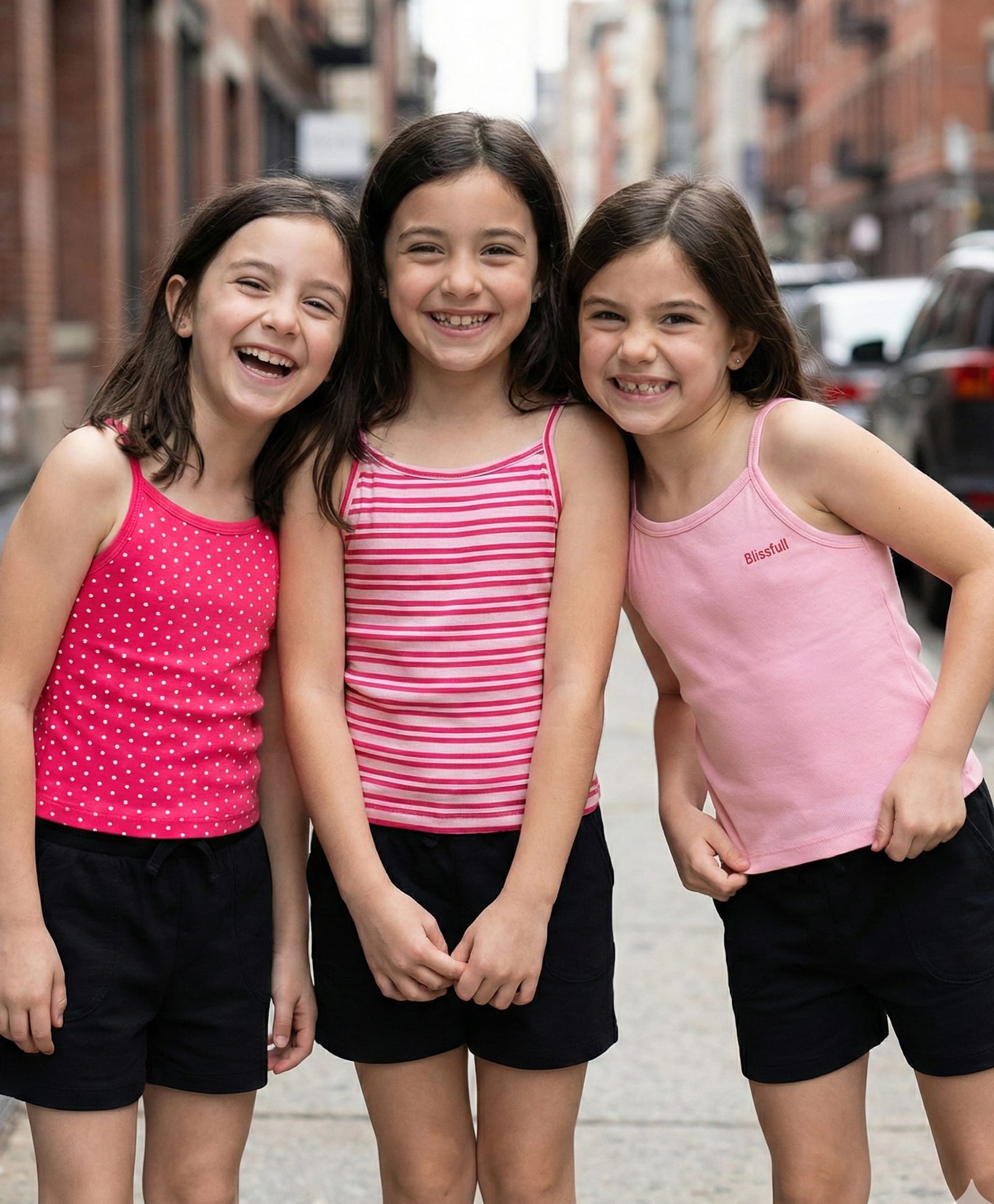 Pine Kids Cotton Lycra Sleeveless Slips With Stripes & Polka Dot Print Pack Of 3 - Colour May Vary-image-12