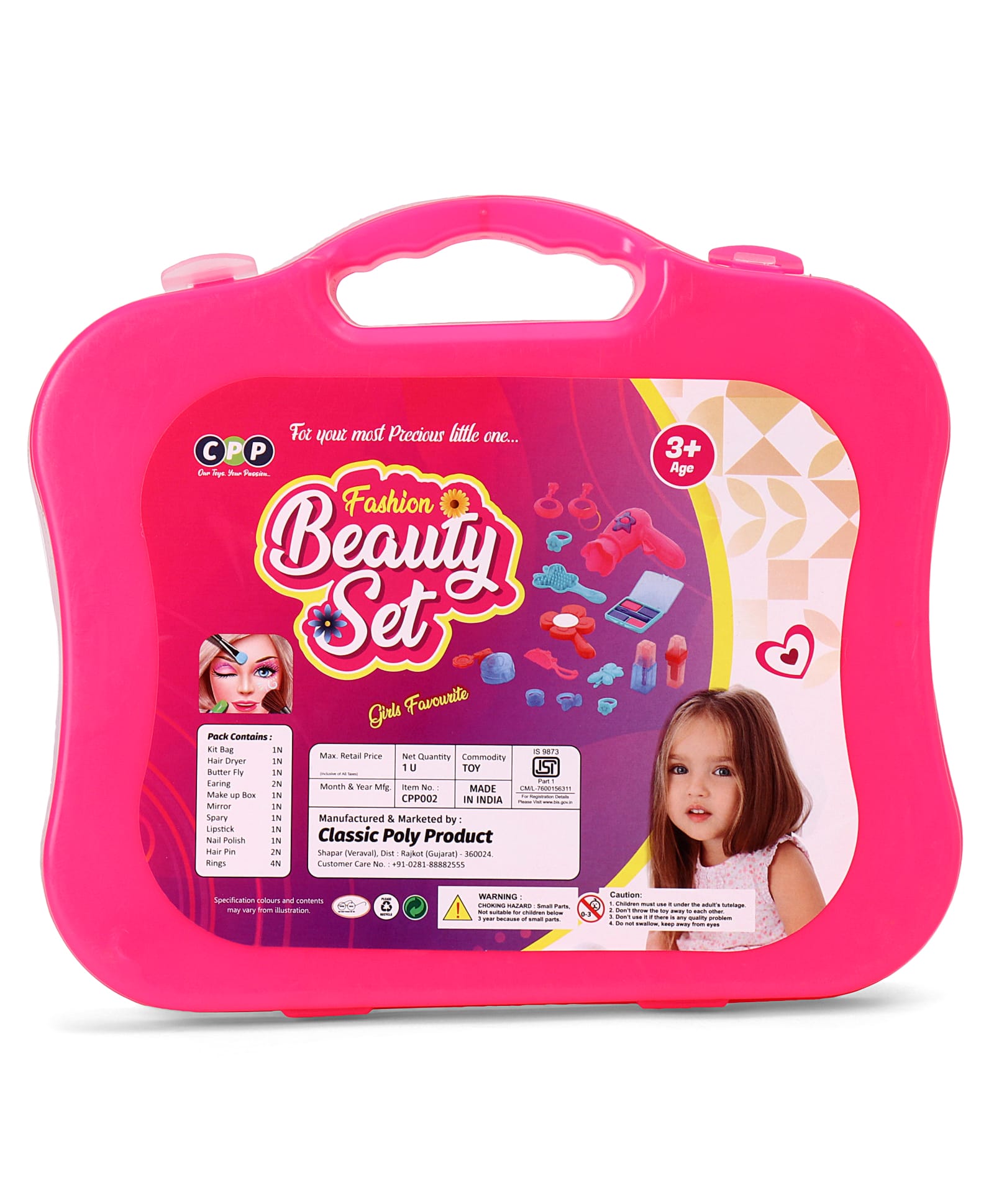 KiddyBuddy Fashion Beauty Set for Kids - Pink-image-18