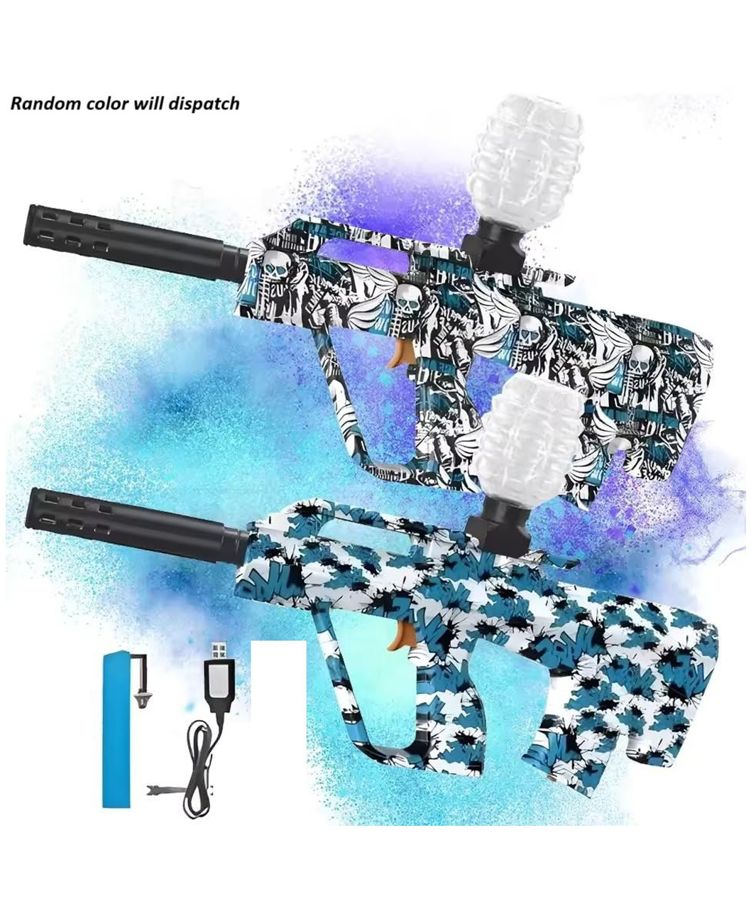 SANJARY Aug Gel Blaster Gun Automatic Electric Operated High Speed Up to 50 Feet Range for Kids-adults, Includes Gel Balls Color Design May Vary-picture-35