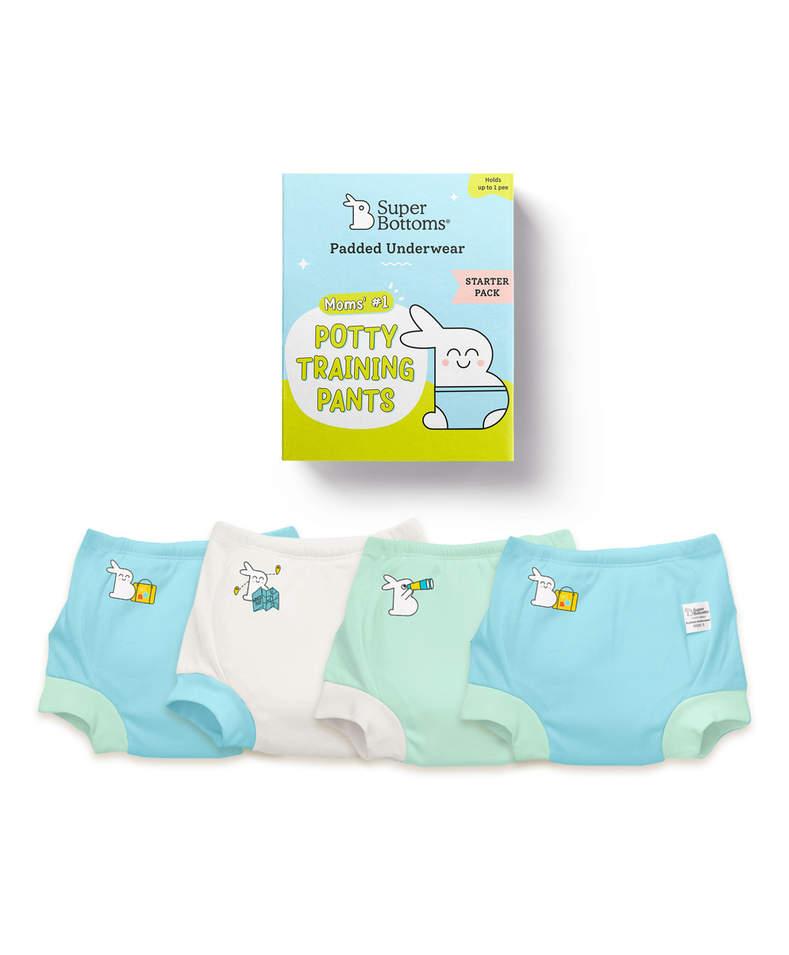 Superbottoms Pack of 4 Padded Underwear for Potty Training & Mess-Free Diaper-Free time | 2-3Y | Bummy's Day Out-picture-22