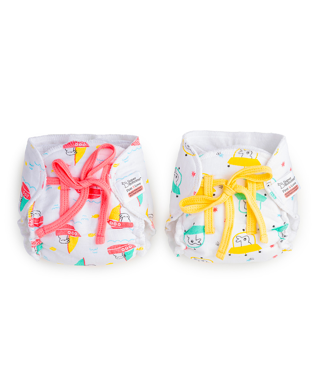 SuperBottoms Pack of 2 First Love Muslin DryFeel Langot | Soft, Breathable Langot for Baby | 5-10kg-image-42