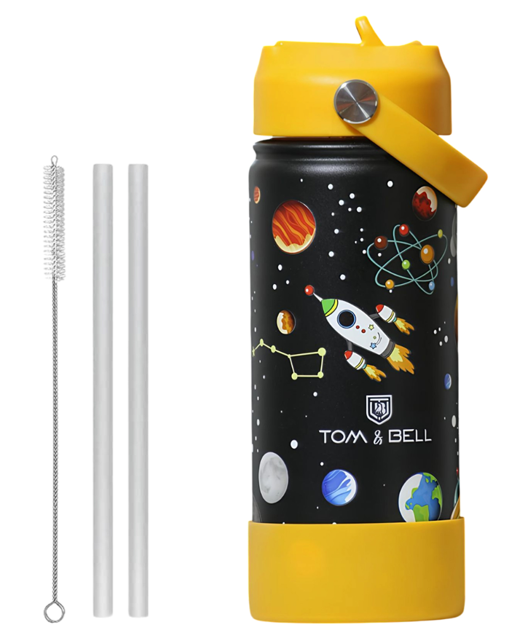 TOM & BELL Insulated Water Bottle for Kids 500 ml,Double Wall Water Bottle for School, Sipper Bottle,Hot and Cold, Premium 304 Stainless Steel-image-27