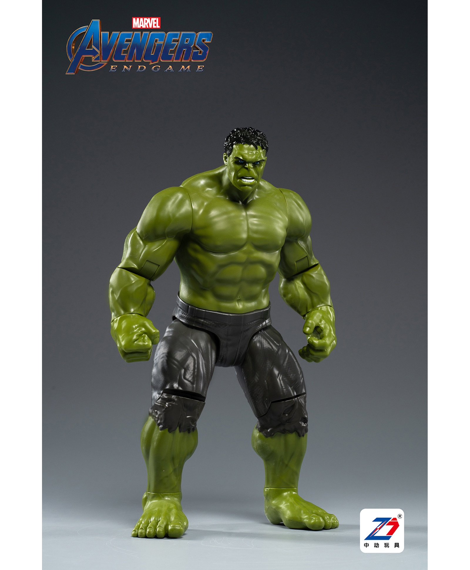 Marvel Mighty Hero Series Spider Man Action Figure Toy Green- Height 35.56 cm-picture-2