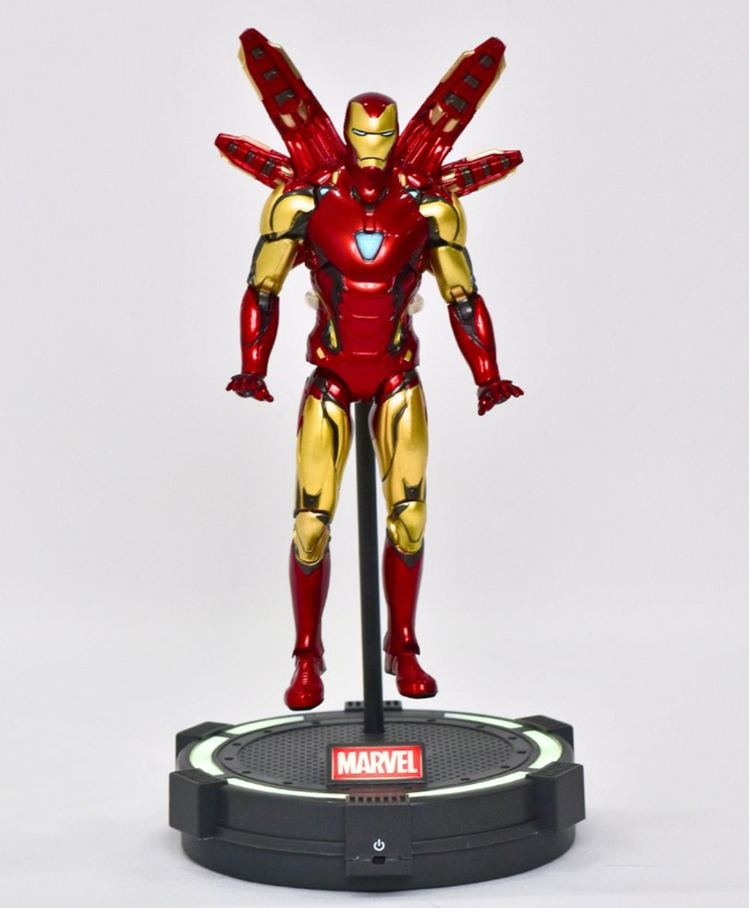 Marvel Ironman MK85 with Luminous Stand Action Figure Toy - Red-image-36