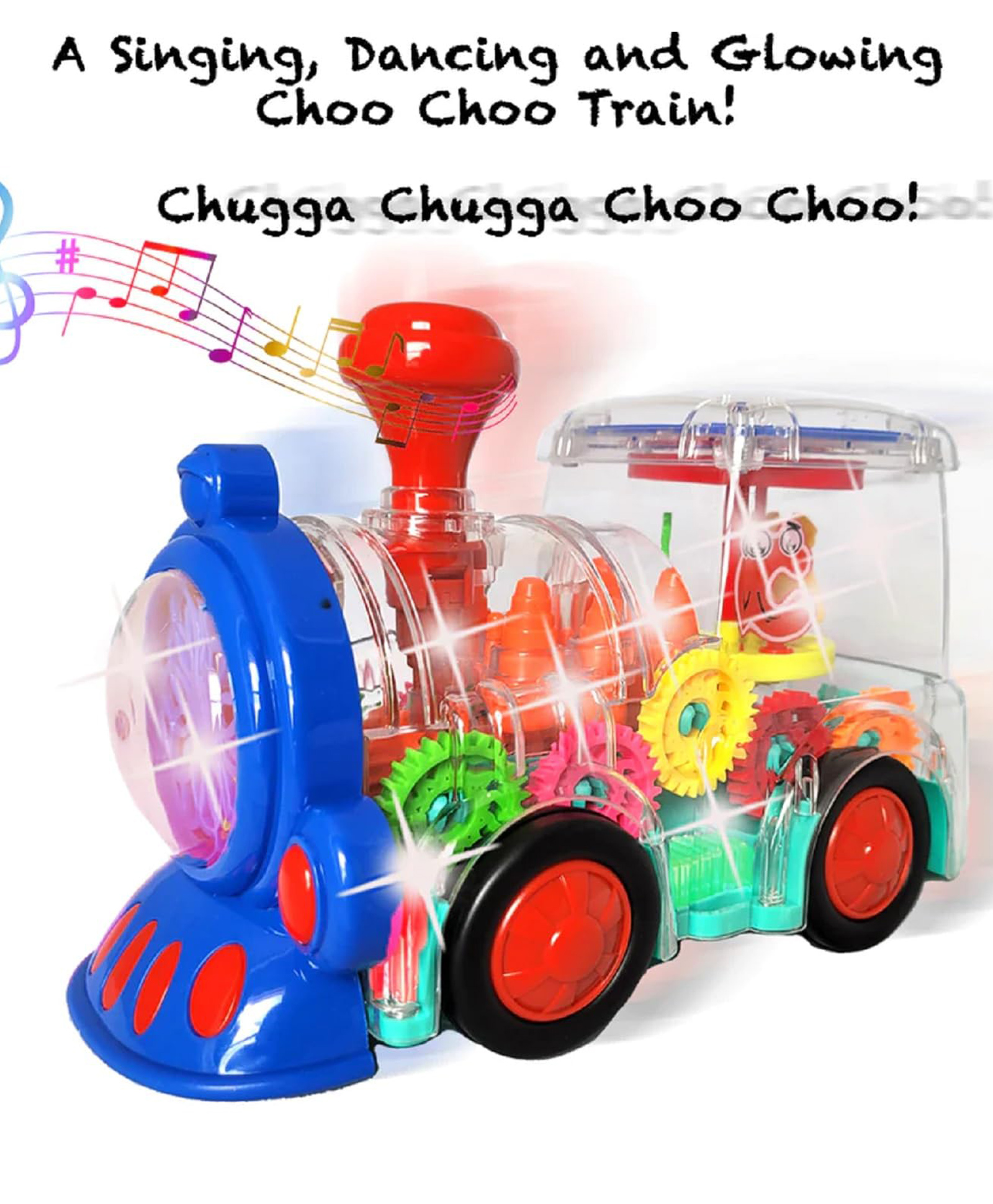 Sanjary Gear Train Transparent Toy Engine With Lights and Moving Gears Musical Bump & Go Toy for Kids Color Design May Vary-image-33