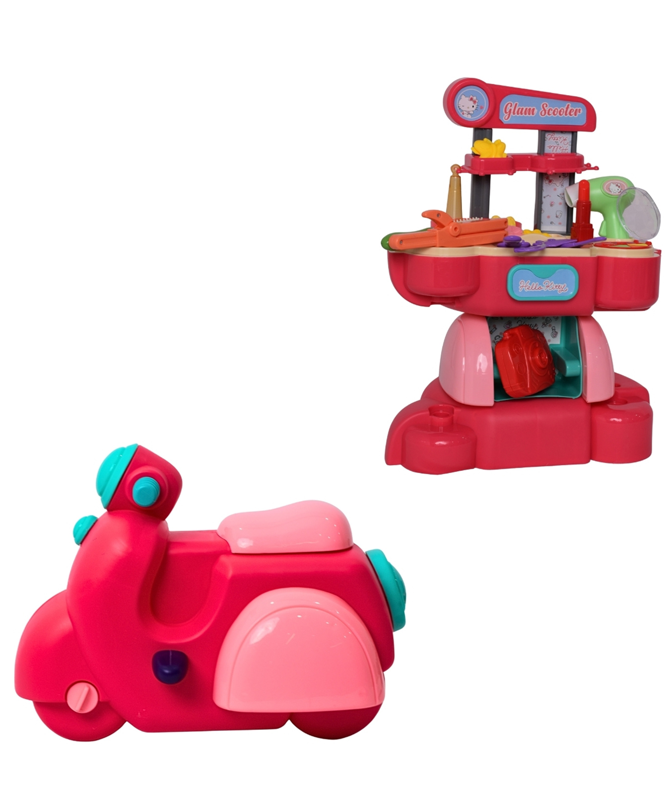 Hello Kitty 2 in 1 Makeup & Scooter Role Play Toy - Red-picture-23