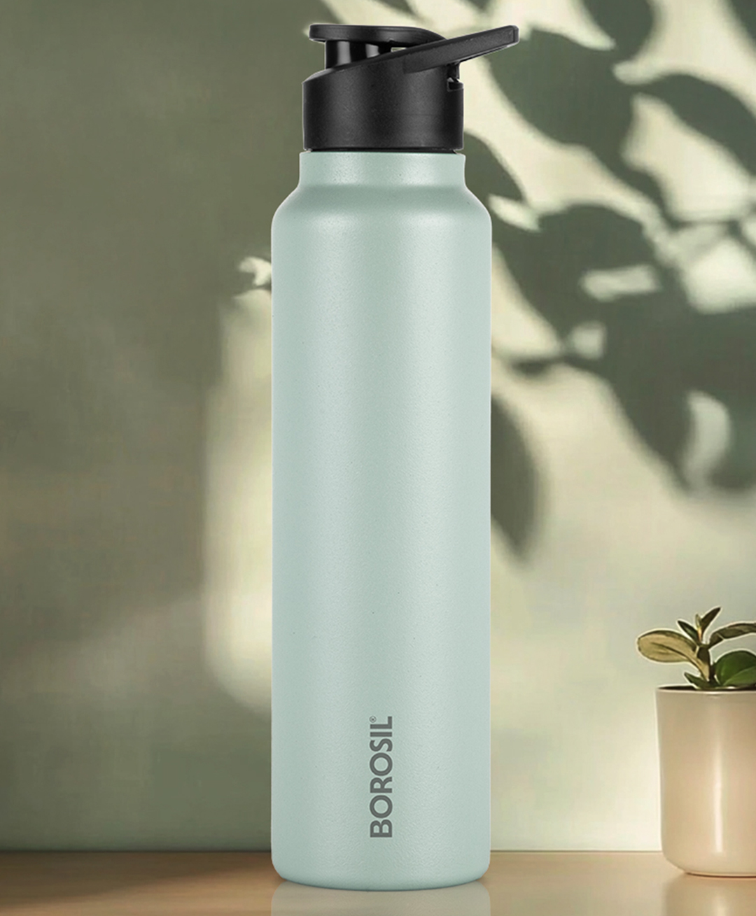 Borosil Sipfresh Stainless Steel Single Wall Water Bottle for Office School College & Gym 1 Year Warranty Mint - 1000 ml-picture-12