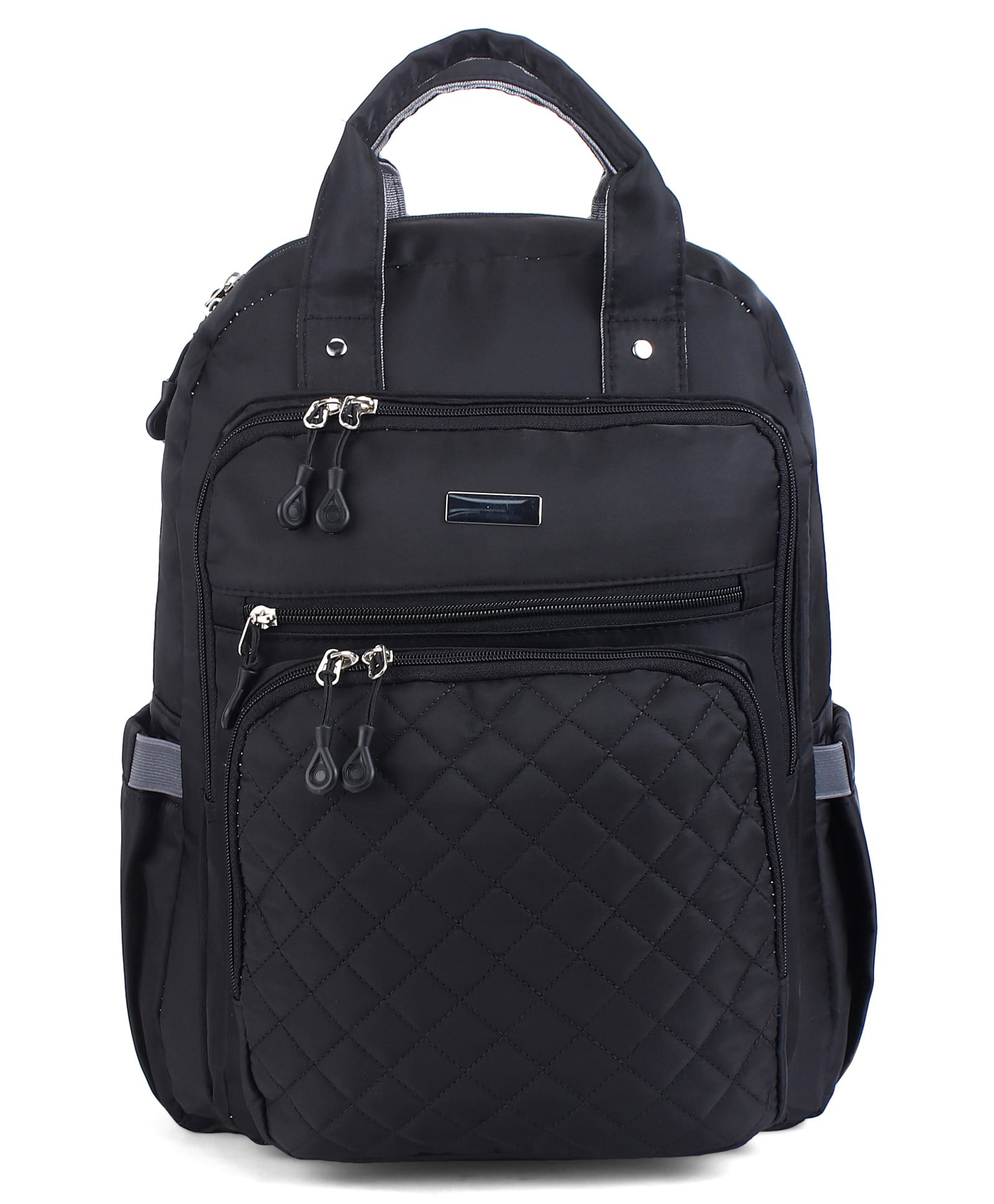 Lightweight Casual Diaper Backpack Water Resistant Spacious Design Adjustable Shoulder Straps Side Bottle Pocket Wipes Dispenser Carry Handle - Dark Blue-image-35