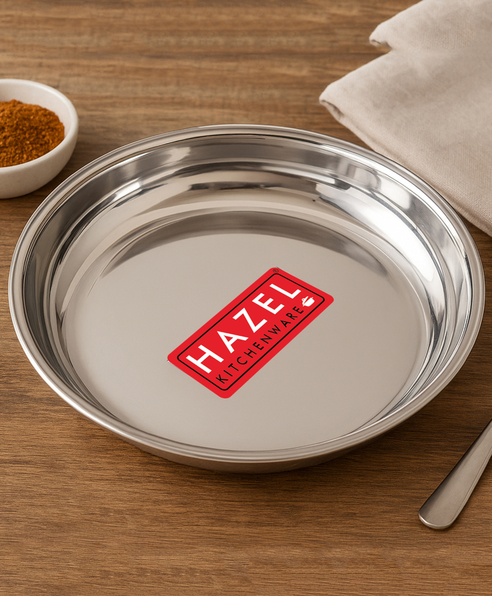 HAZEL Stainless Steel Quarter Plate - 425ml, Set of 1 pcs-picture-44