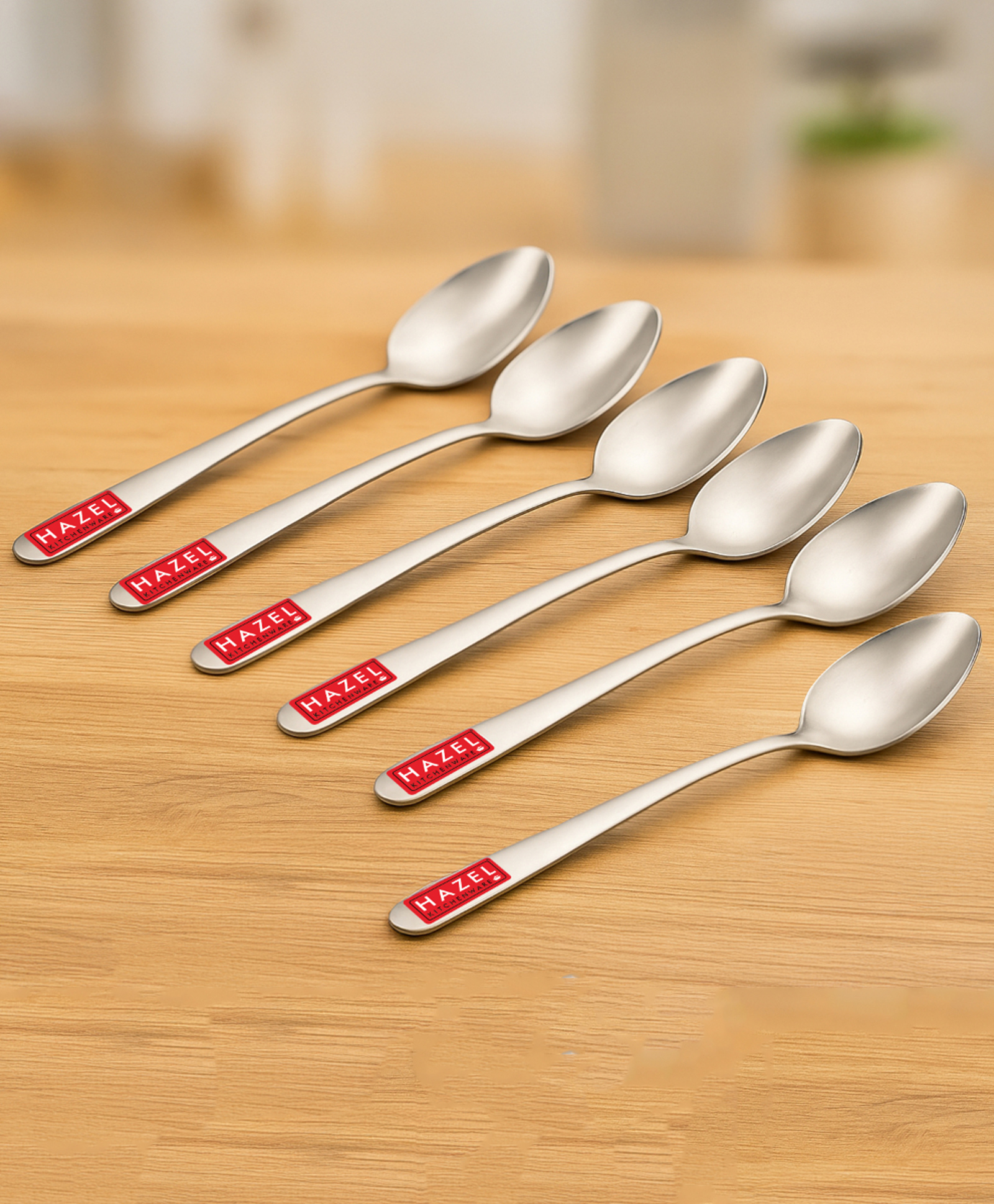 HAZEL Stainless Steel Spoon Set, Set of 6 pcs, 16cm-image-27