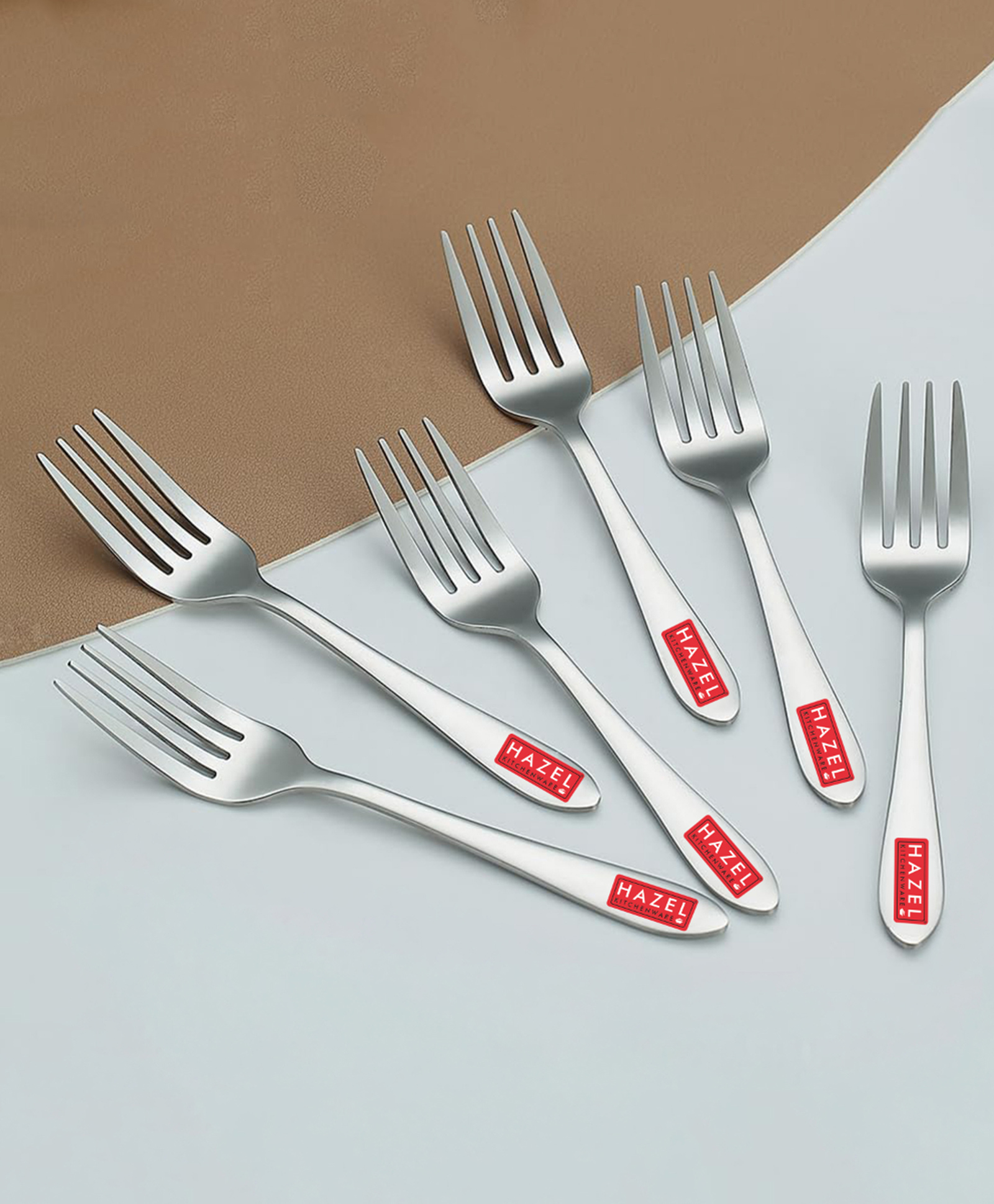 HAZEL Stainless Steel Fork Set, Set of 6 pcs, 16cm-picture-48