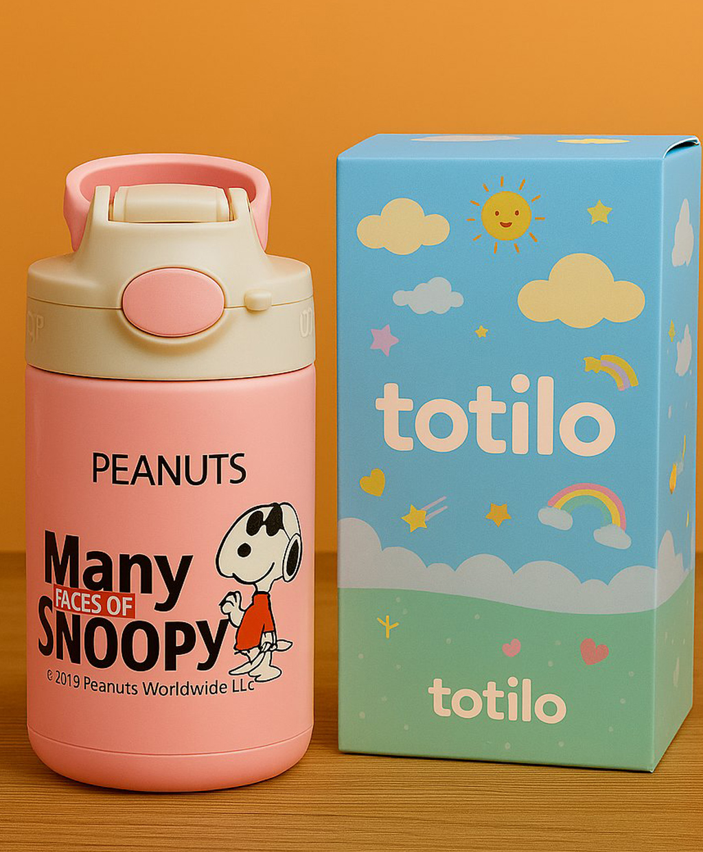 Totilo Stainless Steel Sipper Bottle,350ml Vacuum Insulated Water Bottle with Straw Lid | BPA Free Leakproof Steel Flask for School & Travel- Pink-image-22