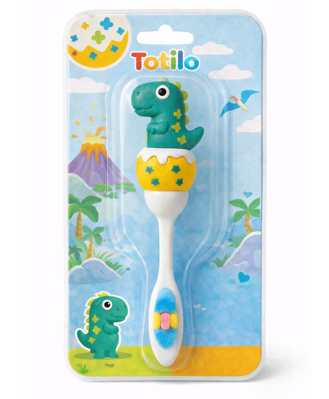 Totilo Baby Soft Bristle Toothbrush with Bear Handle - Gentle Oral Care with Travel Case (6M+) - Green-picture-26