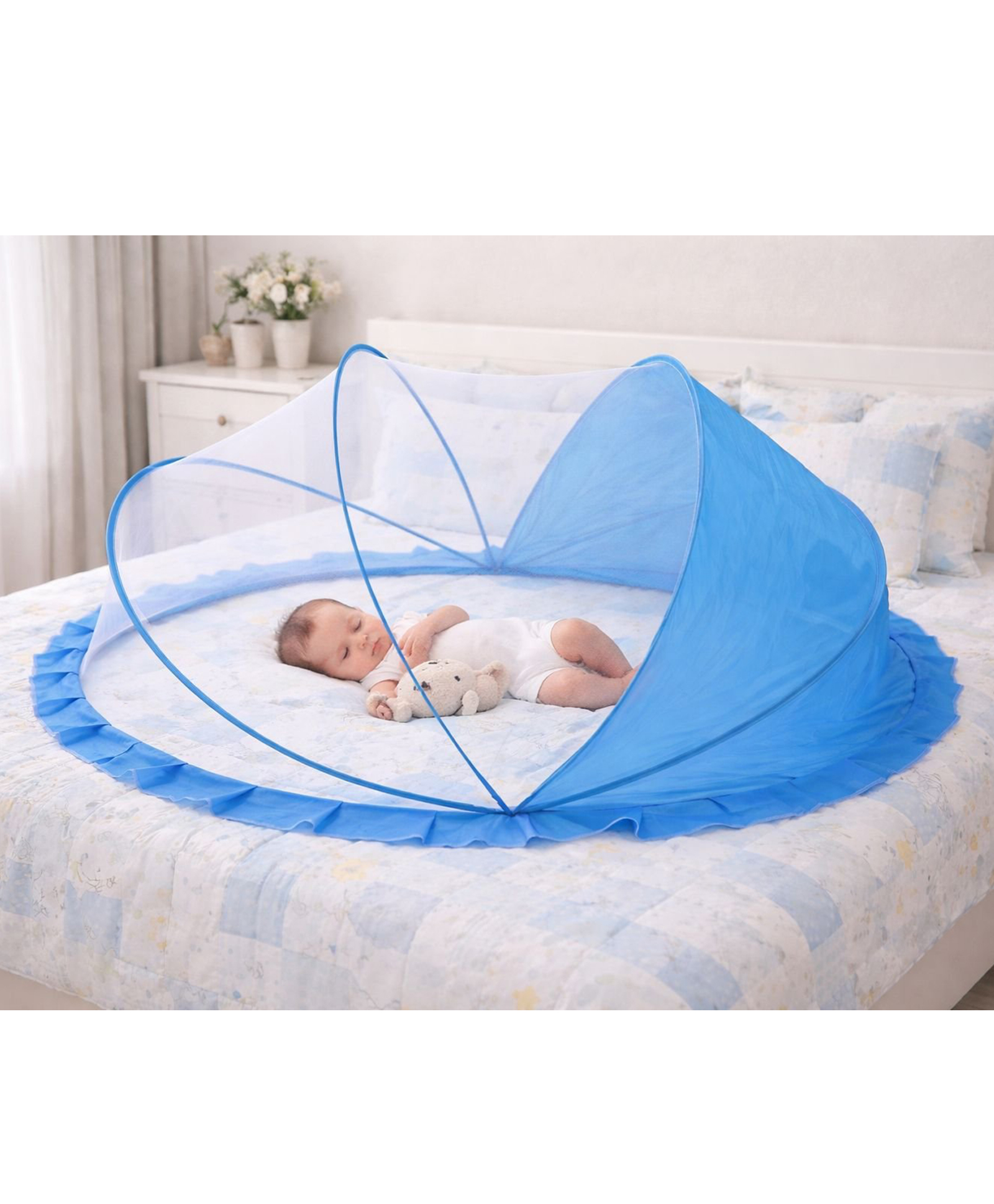 Totilo Baby Mosquito Net Large- Blue-image-2