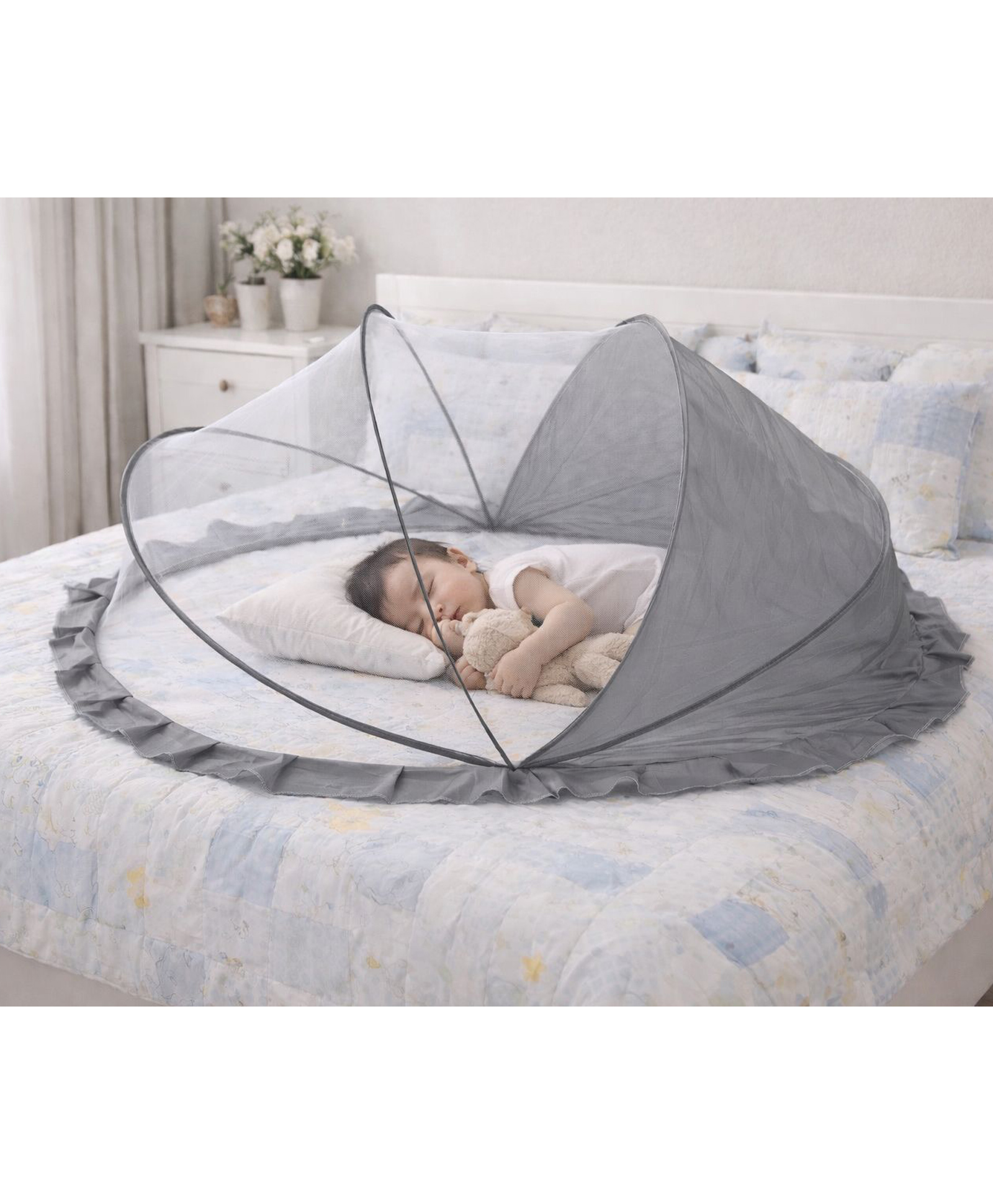 Totilo Baby Mosquito Net Large- Green-image-40