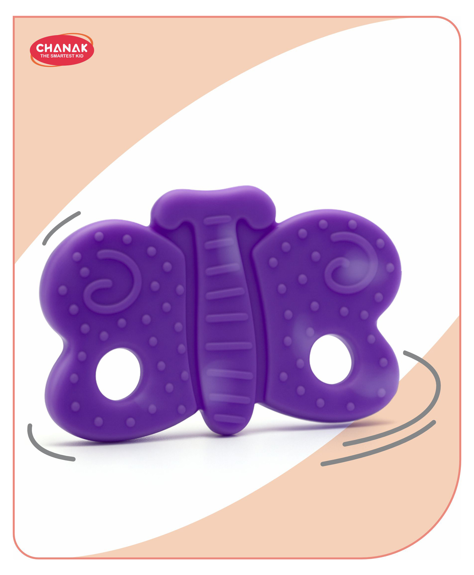 Aditi Toys Soft Silicone Butterfly Shape Teether for Babies 4 Months, Soft & Durable Non Toxic BPA Free Teething Toy with Dual sided Textured Surface for Soothing Gums. (Colors As Per Availability)-image-33