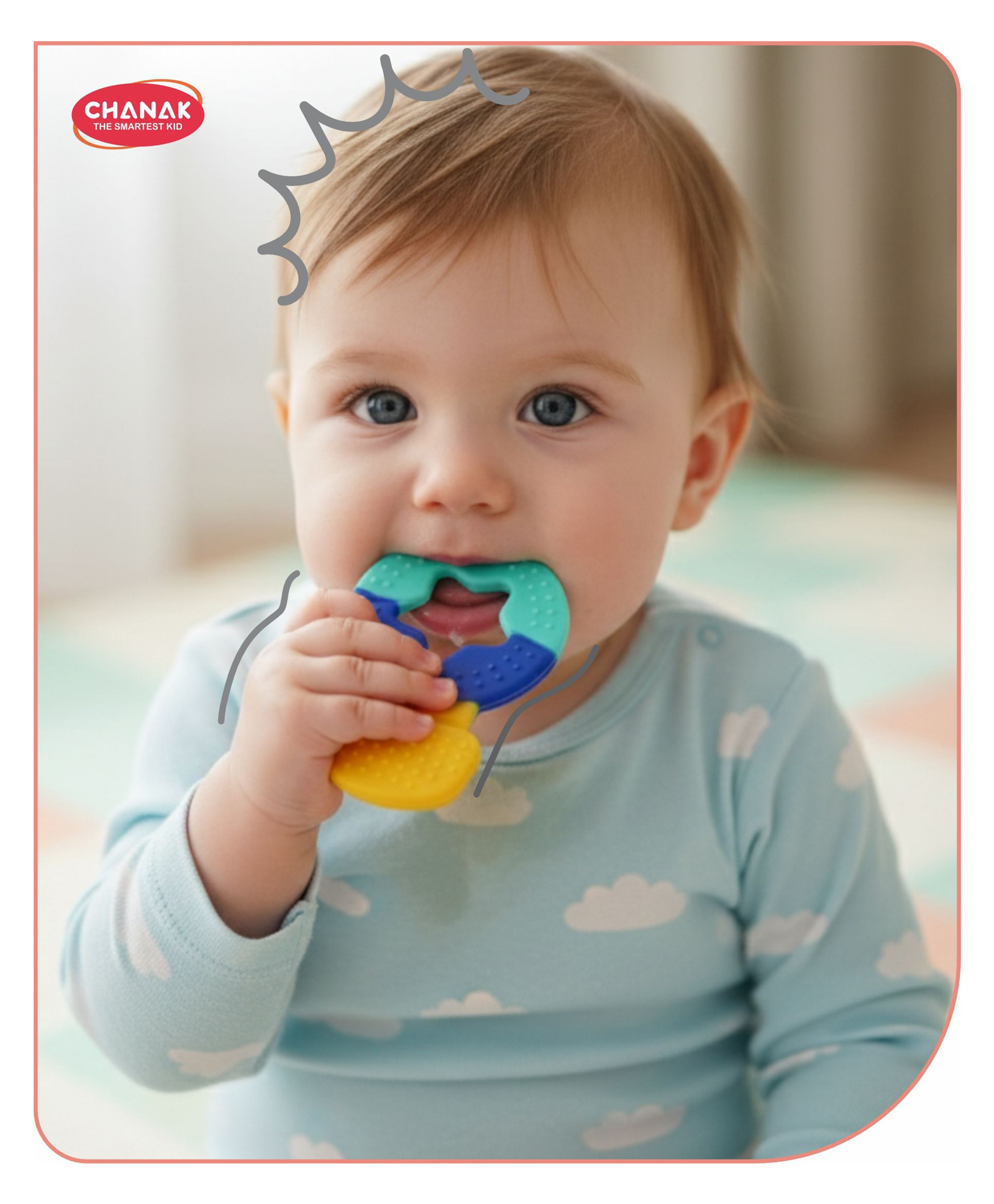 Aditi Toys Soft Silicone Little Star Shape Teether for Babies 4 Months, Soft & Durable Non Toxic BPA Free Teething Toy with Dual sided Textured Surface for Soothing Gums. (Colors As Per Availability)-image-12