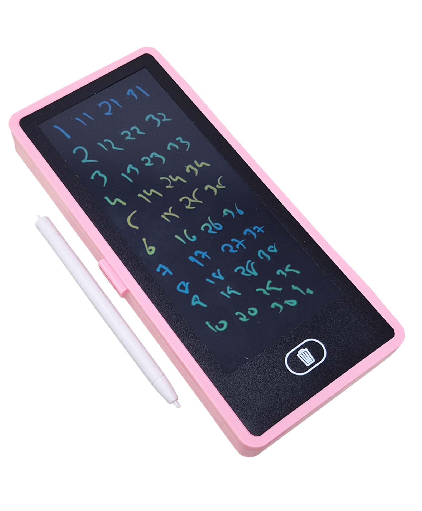 Parteet Magical Unique Pencil Box with LCD Screen Writing Pen with Erase Button and Birthday Party Return Gift, Pencil Box for Kids (PINK)-picture-23
