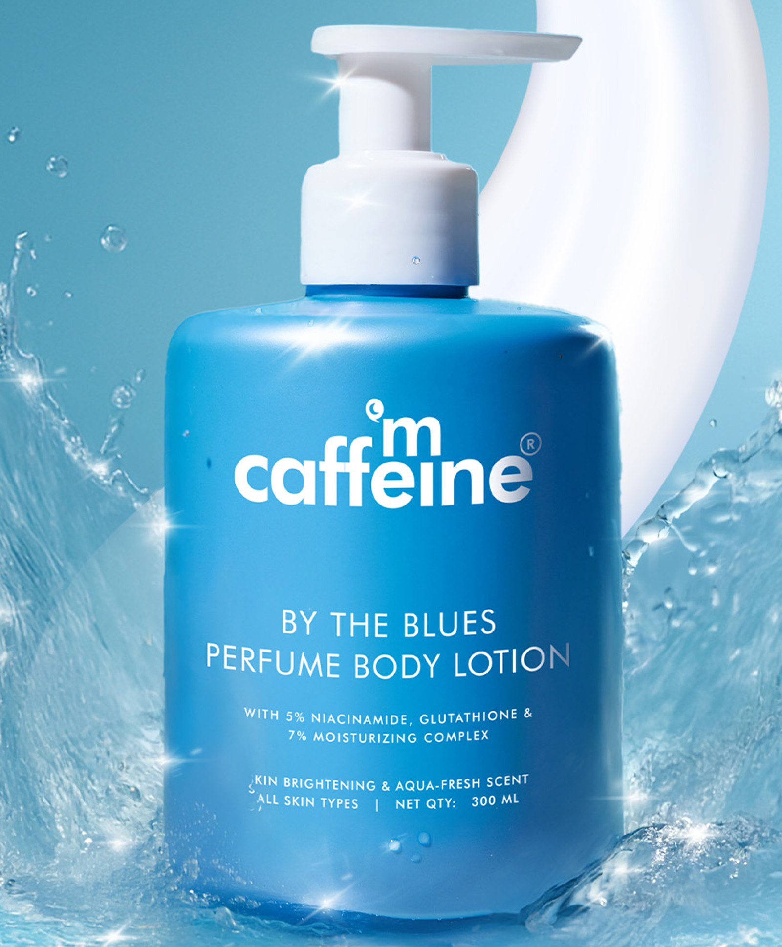 mCaffeine By The Blues Perfume Body Lotion with 5 % Niacinamide & Glutathione & 7 % Moisturizing Complex - 300 ml-image-26