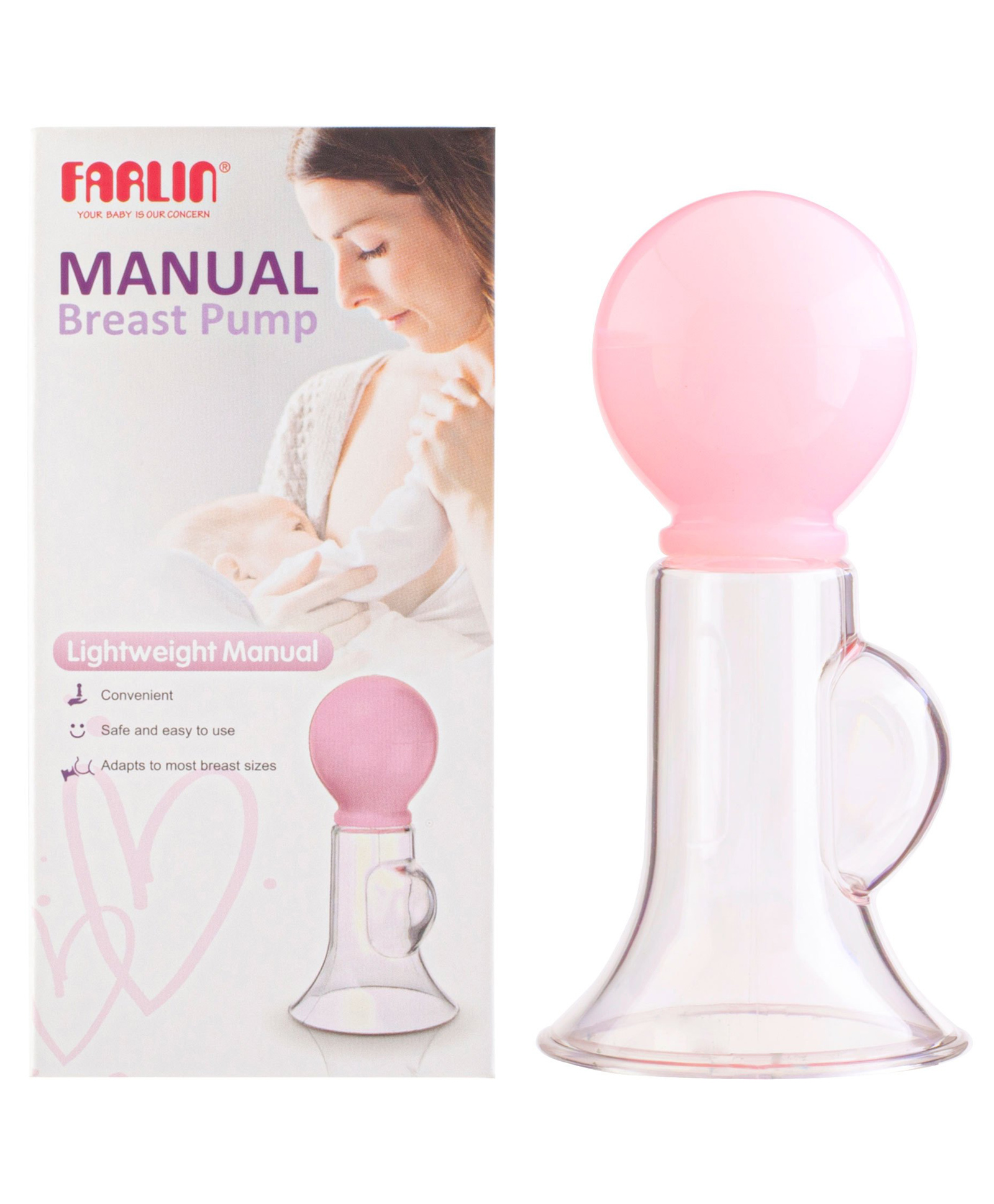 Farlin BF-638P Manual Breast Pump - Portable Handheld Breast Milk Pump with Soft Silicone Shield, Ergonomic Handle and Feeding Bottle for New Moms, BPA Free, Easy to Clean-image-17