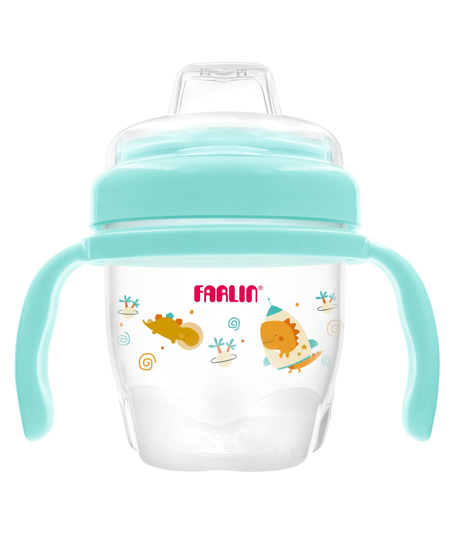 Farlin AET-010-B Gulu Spout Learner Cup 120mL, BPA Free, Anti Colic Spill Proof Sippy Cup with Soft Silicone, Spout Easy Grip Handles Easy to Clean Durable Transition Training Cup for Babies Blue-picture-17