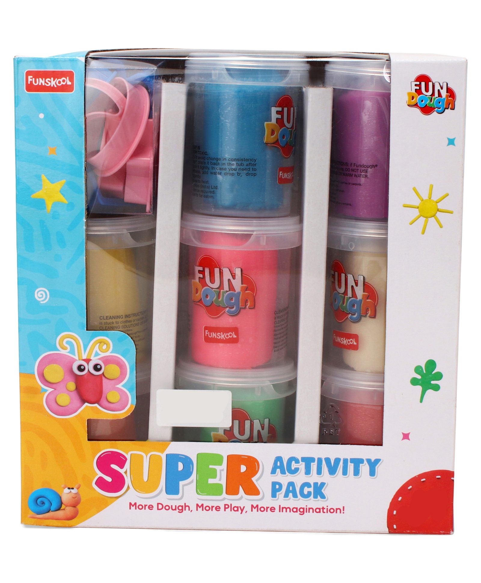 Funskool Fundough Super Activity Kit Play Dough Art & Craft Set - Multicolor-image-4
