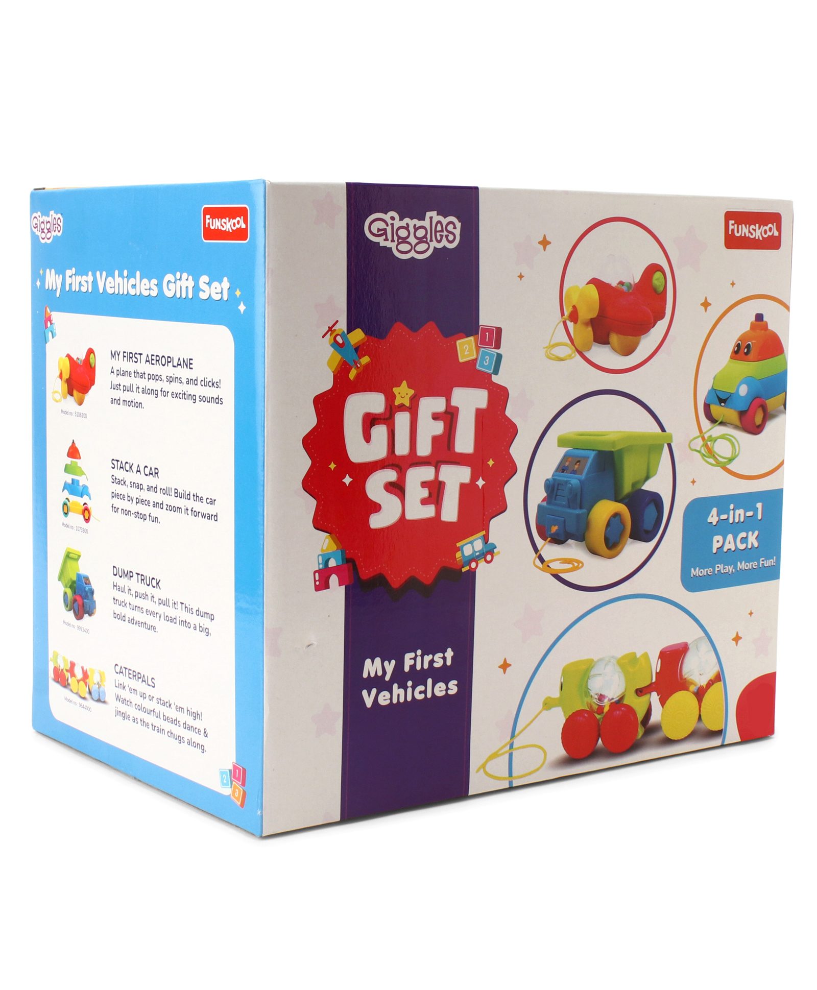 Giggles My First Vehicle Gift Set 4 in 1 Combo Set - White-picture-48