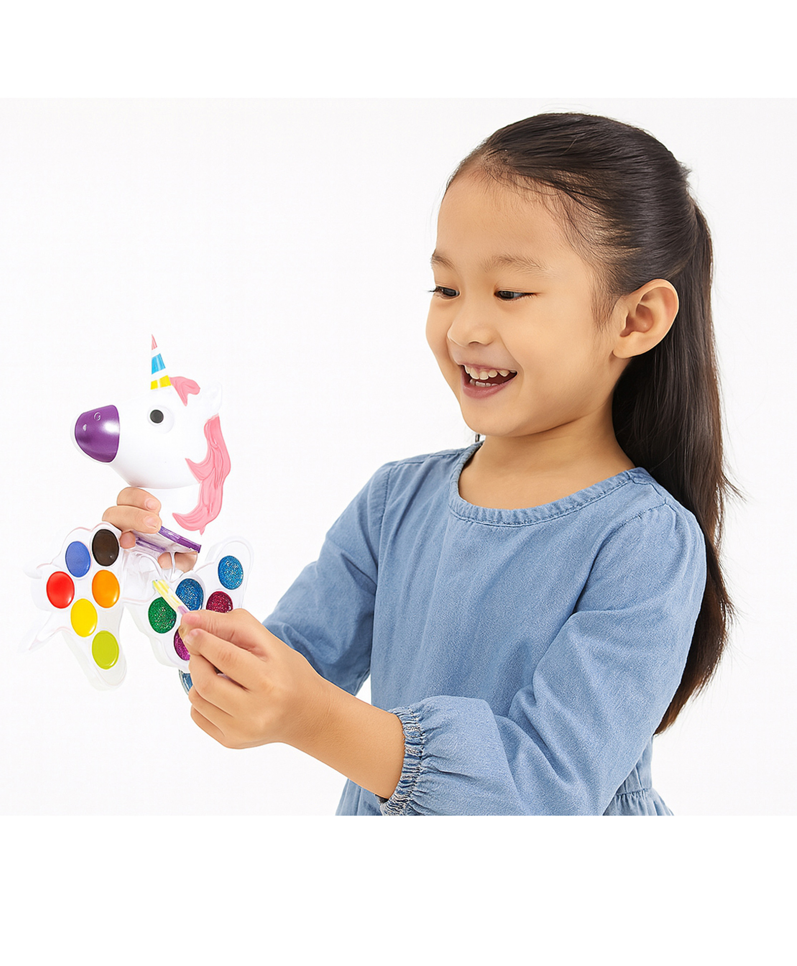 Sanjary Unicorn Makeup Kit for Girl, Real Washable Makeup Girls Princess Play Make Up Toys, Makeup Set for Girls color design may vary-image-27