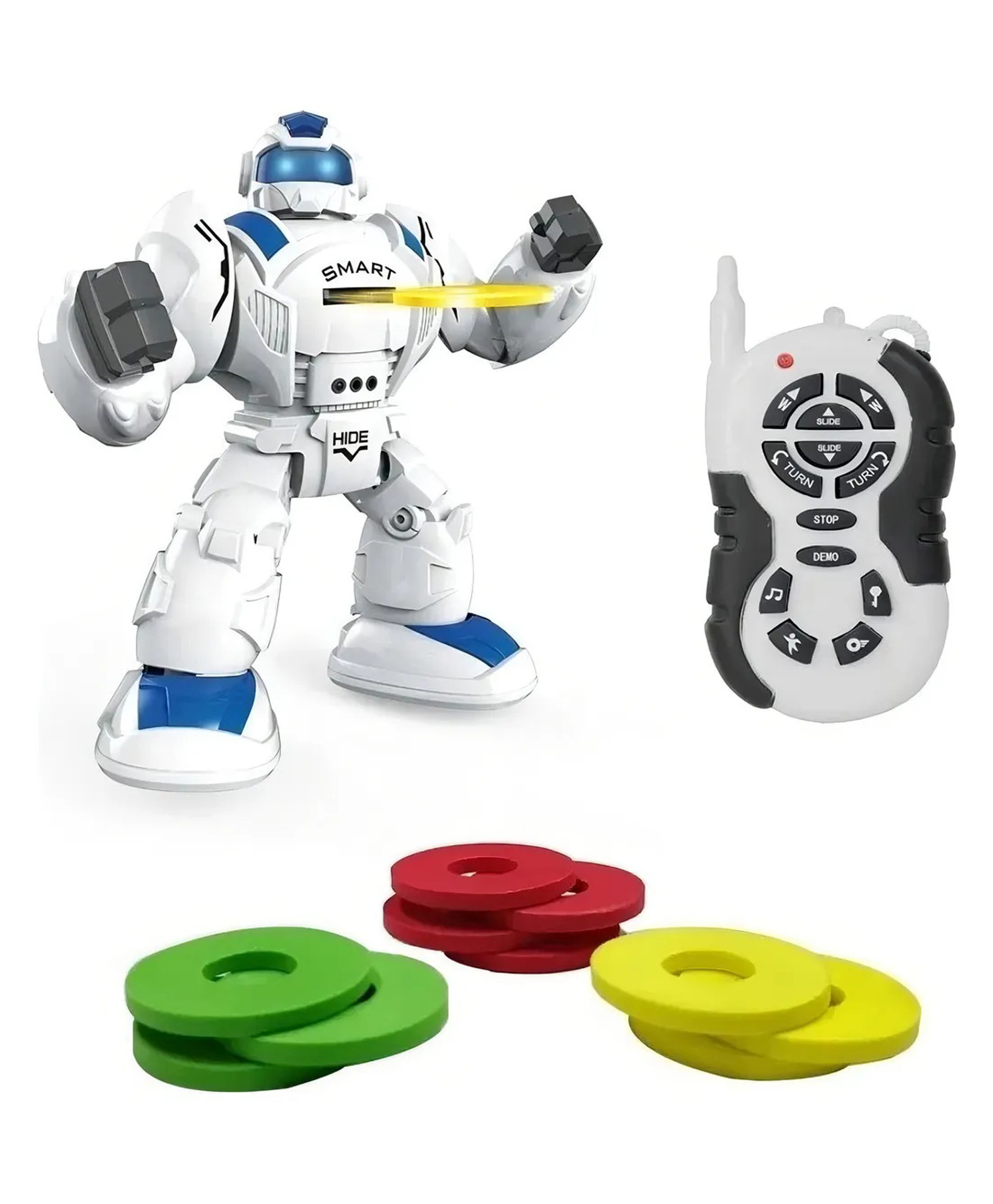 Sanjary Iron Soldier Robot for Kids with Remote Control. Smart Interactive Walking Music Dancing Shoot Disc with Robotic Skills for kids color design may vary-image-10