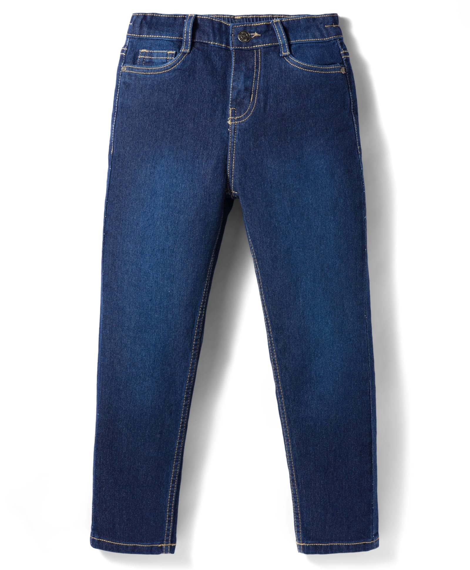 Kookie Kids Denim Woven Full Length Solid Color Jeans - Navy Blue