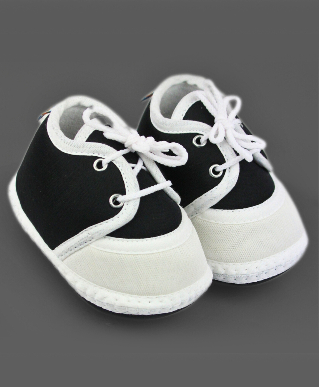 Neska Moda Colour Blocked Lace Up Booties - Black-picture-25