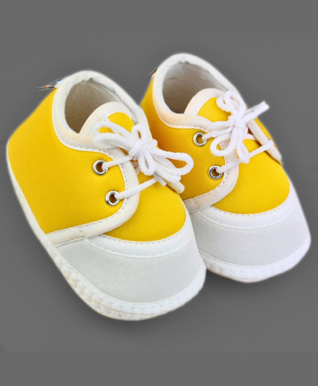 Neska Moda Colour Blocked Lace Up Booties - Yellow-image-9