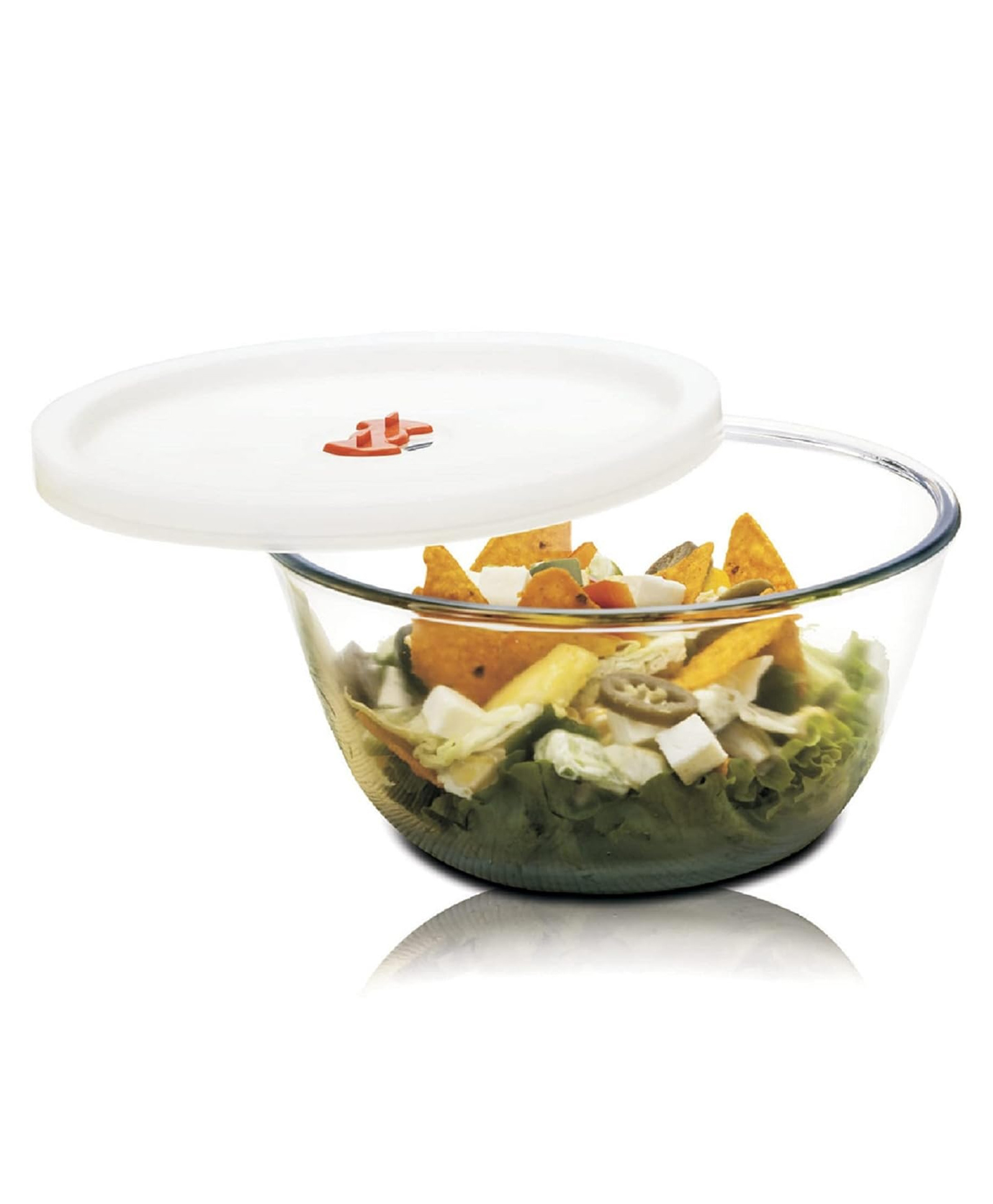 Signoraware Borosilicate Glass Mixing Bowl With Lid & Steam Release Knoob | Microwave Safe | Heat Resistant | Direct Fridge To Oven | Ideal For Storing , Reheating & Serving ( Clear | 500 ml )-image-8