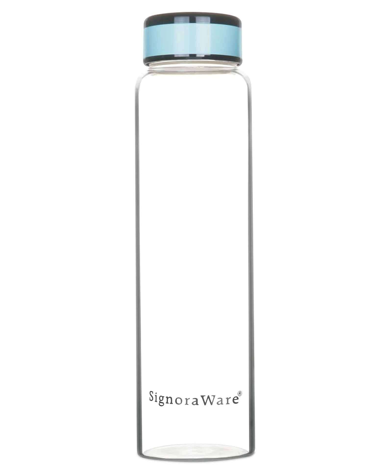 SignoraWare Borosilicate Glass Water Bottle with Screw Cap | Leak Proof Transparent (1 litre, Set of 1, Clear)-picture-13