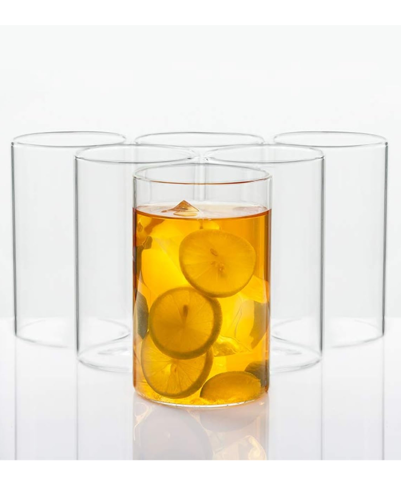 SignoraWare Illusion Borosilicate Glass Set of 6, Heat-Resistant Drinking Glasses, Double Fashioned Glass Lowball Tumblers, Crystal-Clear Juice Water Cups (290mlX6 Glasses, Transparent)-image-41