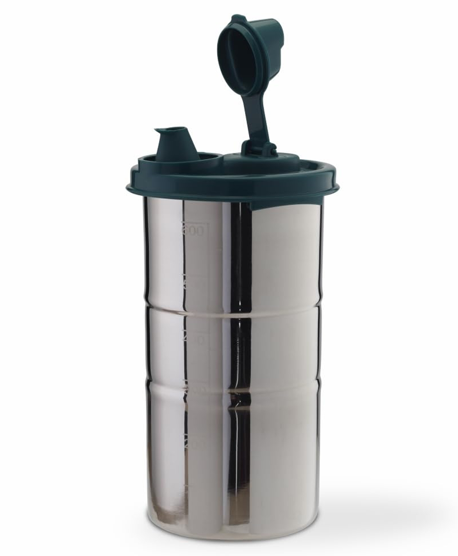 Signoraware Easy Flow Stainless Steel Oil Dispenser | Airtight Lid | Food Grade & Pourer Drizzler | Easy To Clean | Best For Essential Oils & Grilling | Best For Home Use ( 650 ml | Forest Green )-image-1
